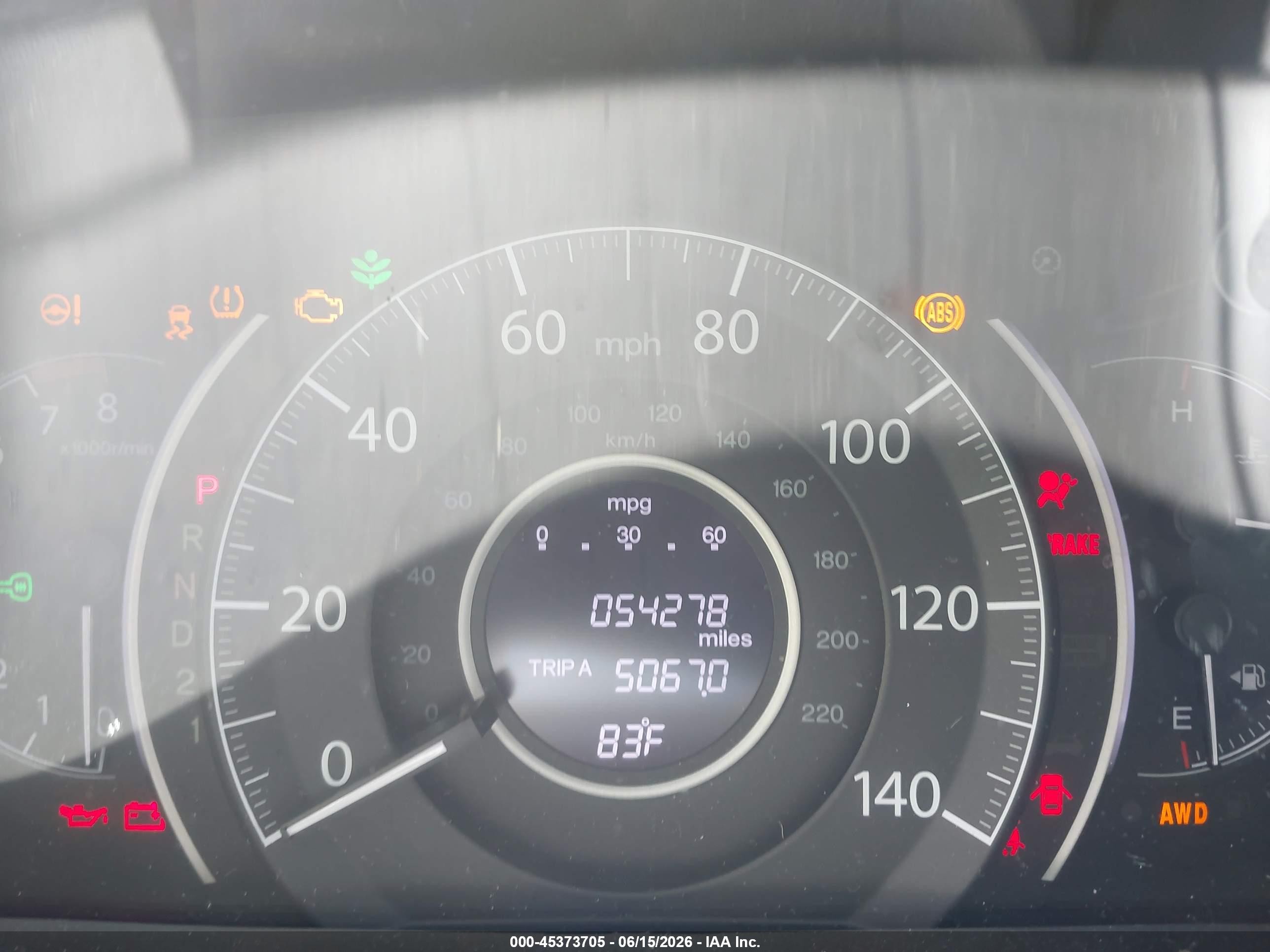2013 Honda Cr-v Lx Gray vin: 5J6RM4H38DL019458