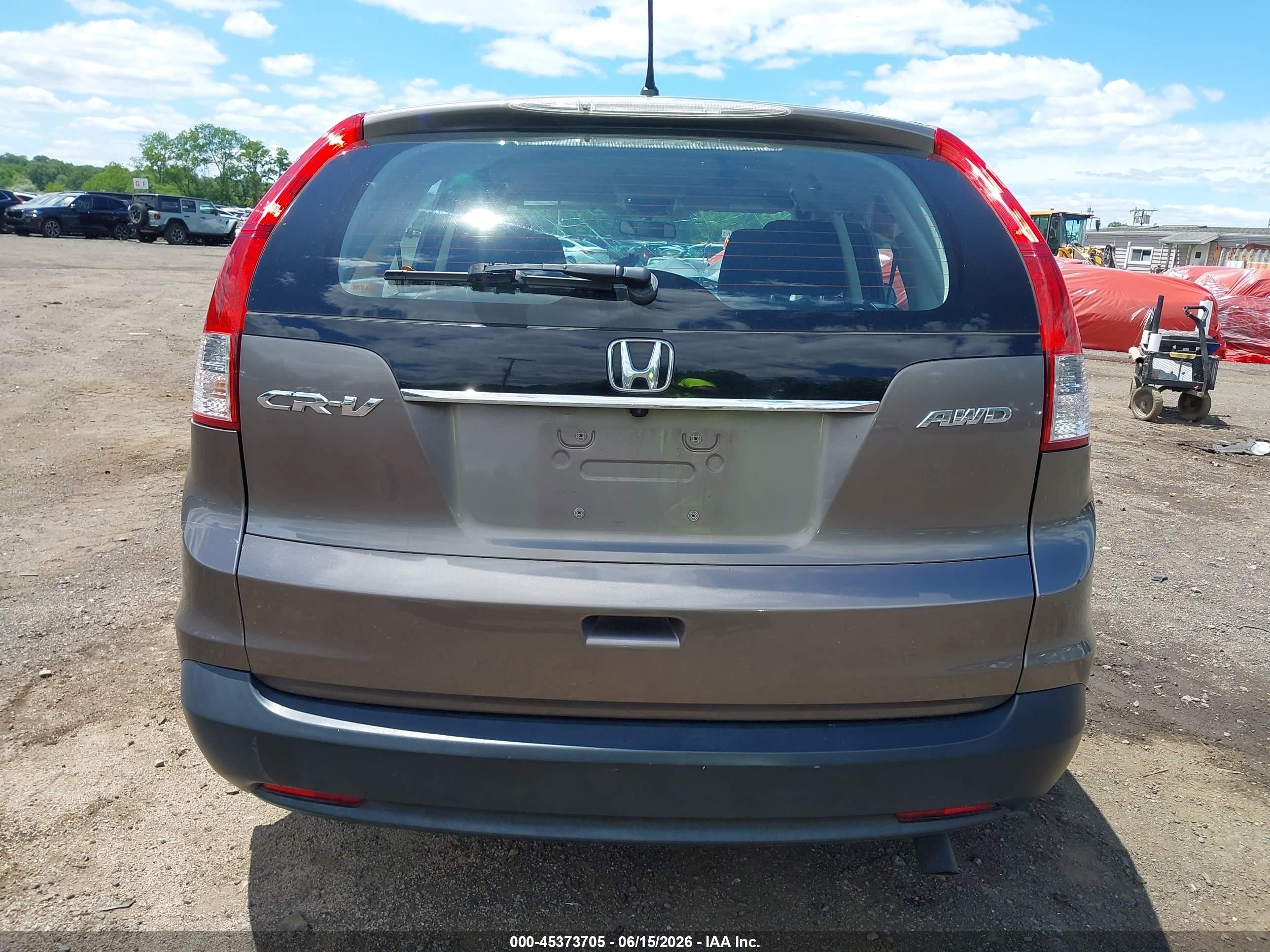 2013 Honda Cr-v Lx Gray vin: 5J6RM4H38DL019458