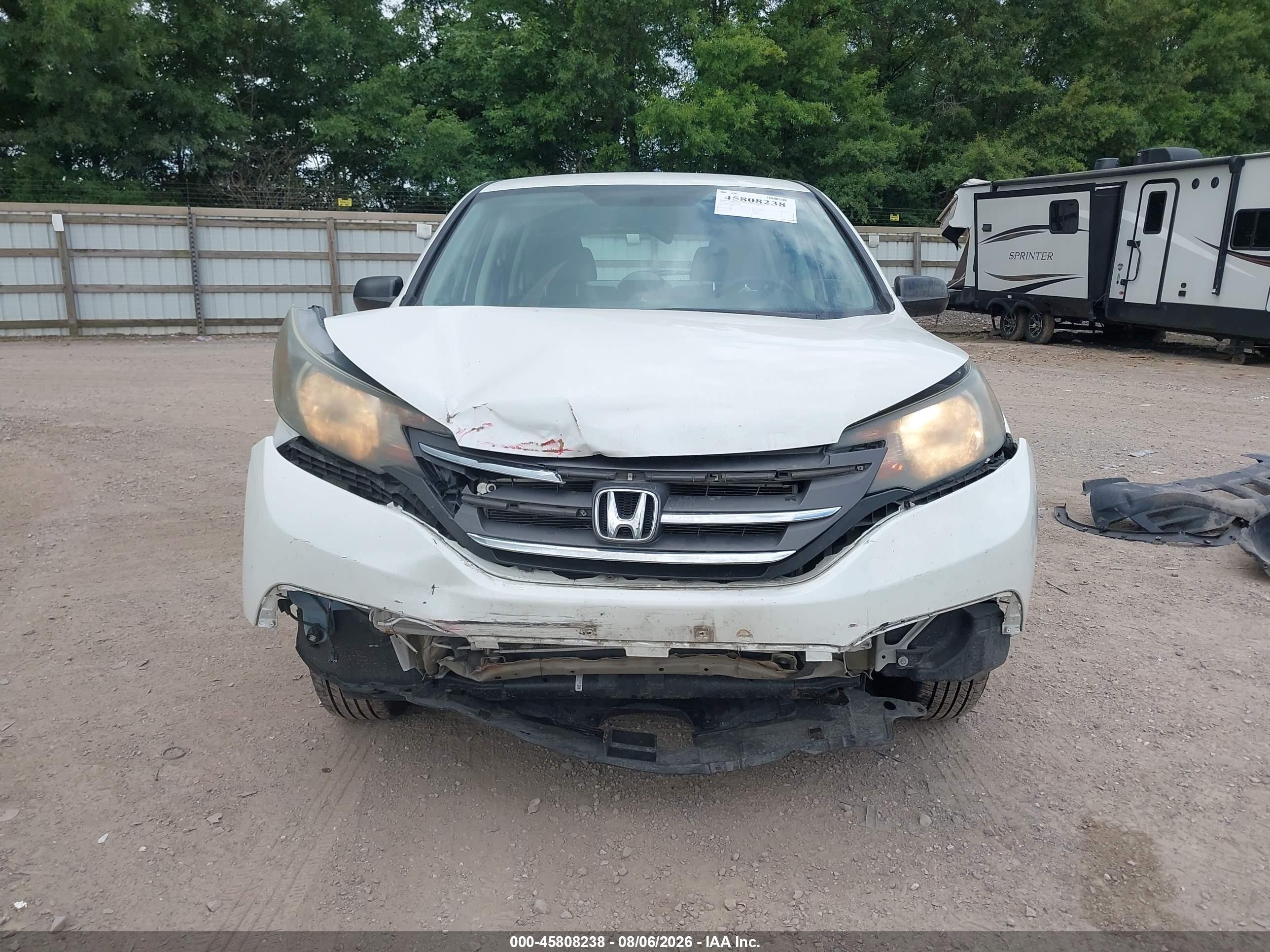 2013 Honda Cr-v Lx Белый vin: 5J6RM4H38DL035790