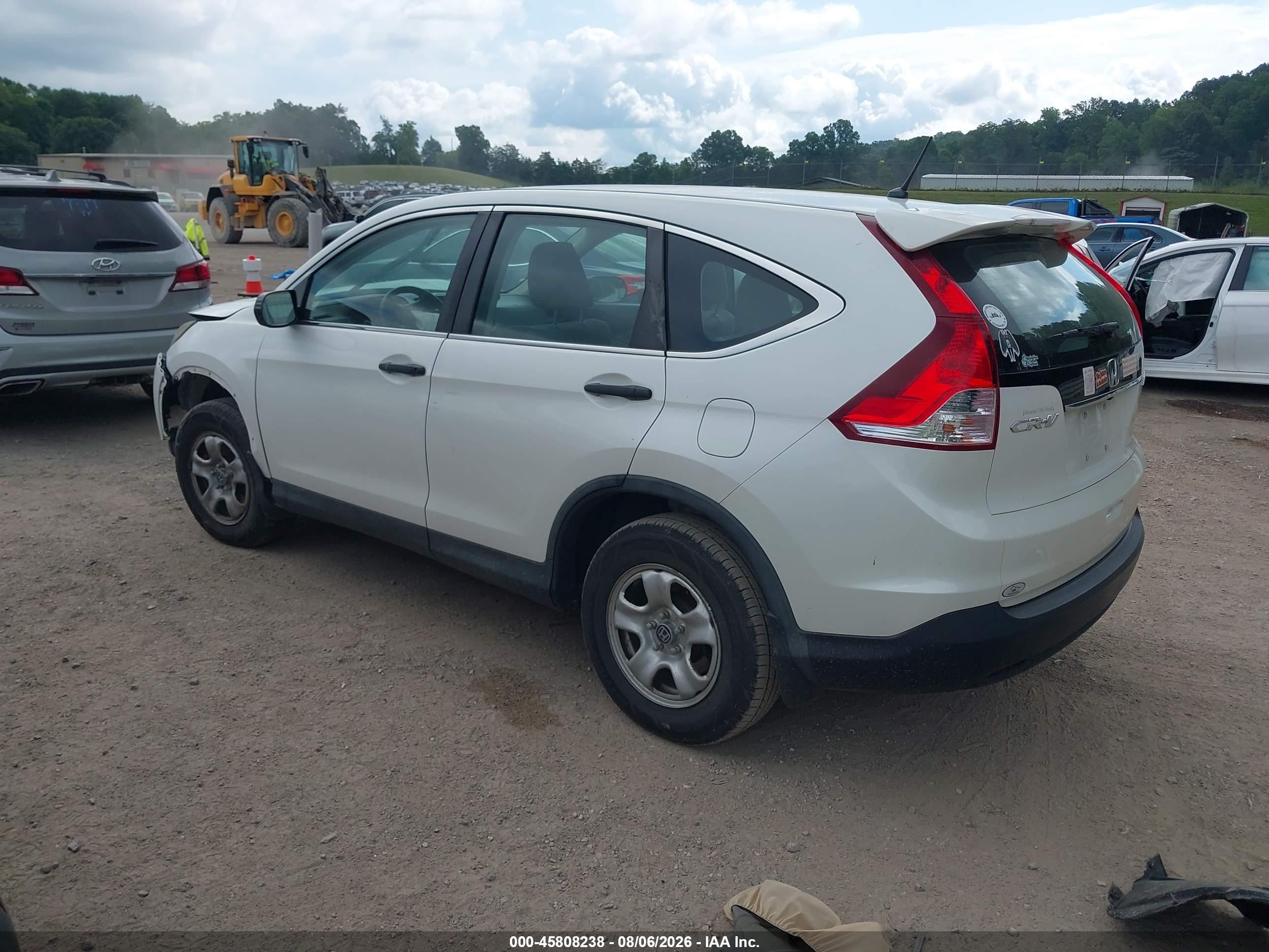 2013 Honda Cr-v Lx Белый vin: 5J6RM4H38DL035790