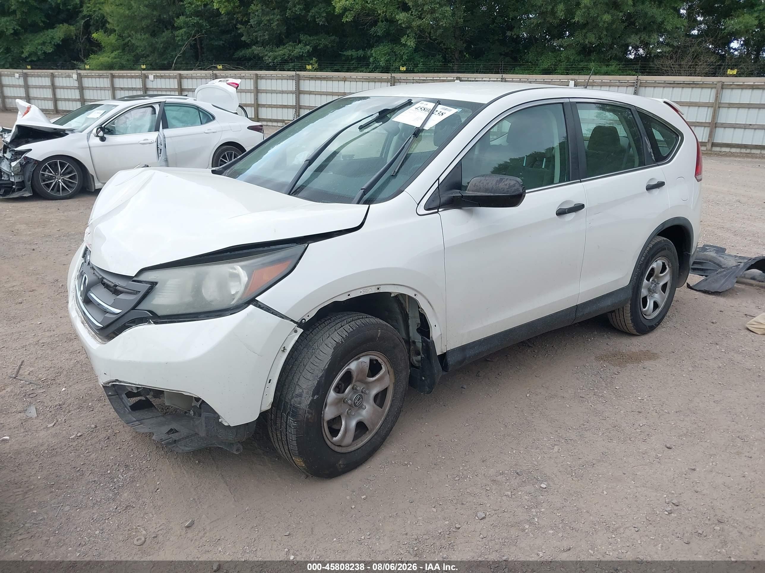 2013 Honda Cr-v Lx Белый vin: 5J6RM4H38DL035790