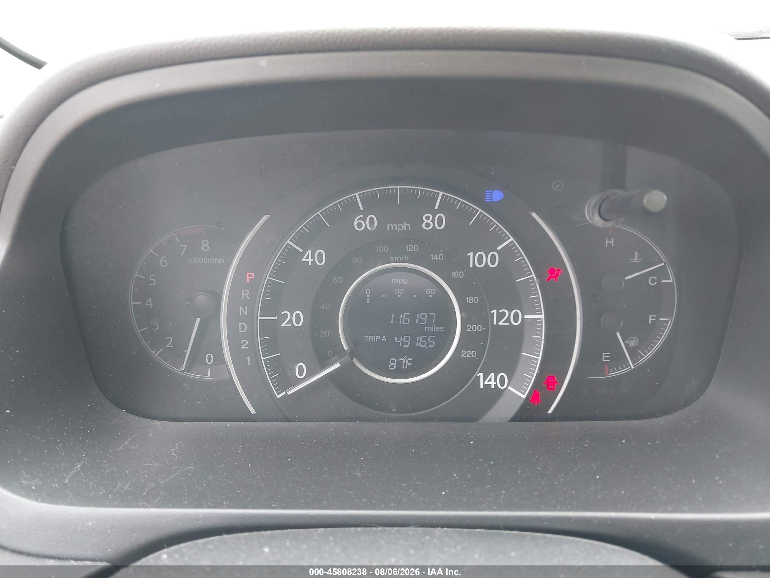 2013 Honda Cr-v Lx Белый vin: 5J6RM4H38DL035790