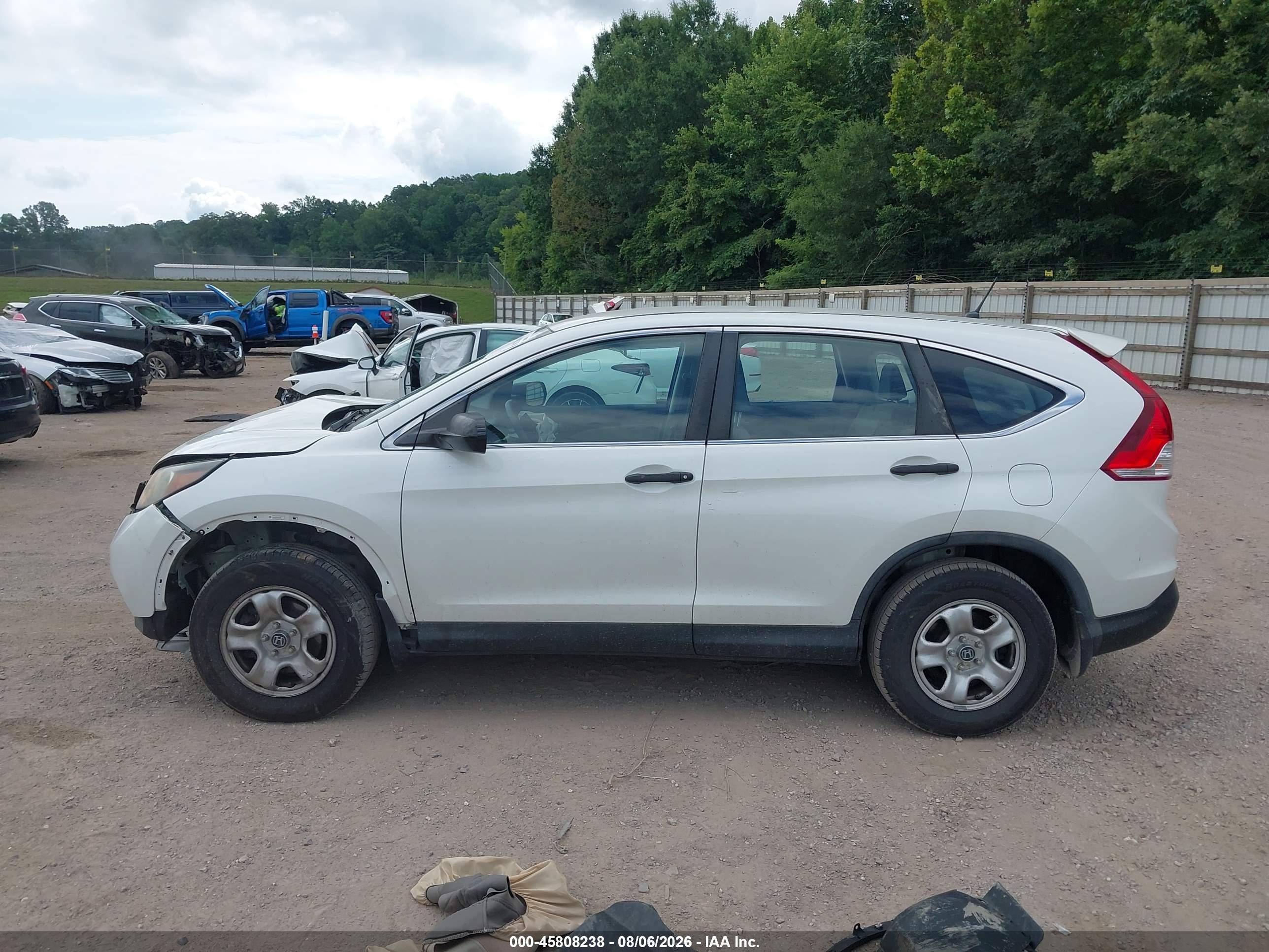 2013 Honda Cr-v Lx Белый vin: 5J6RM4H38DL035790