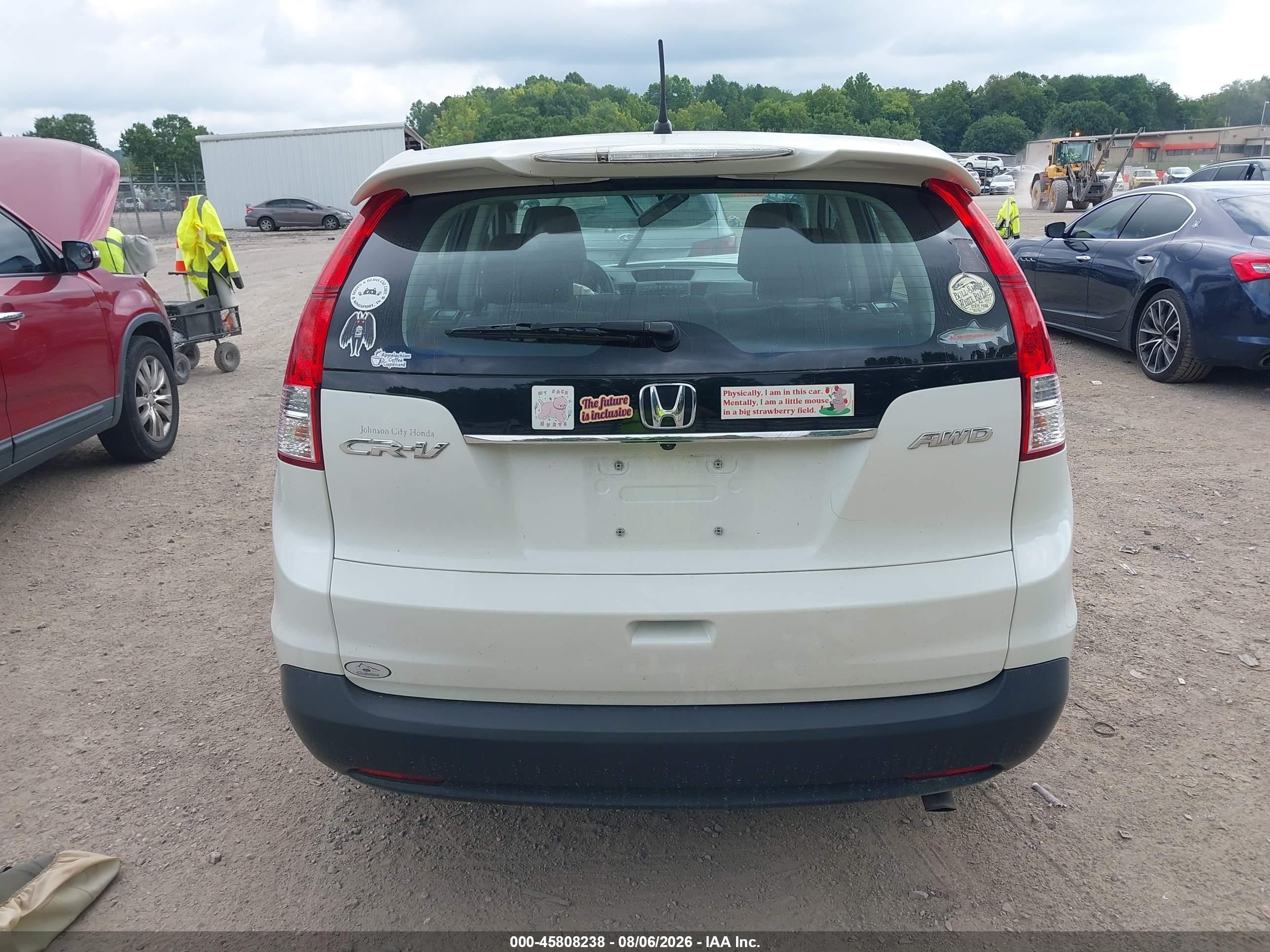 2013 Honda Cr-v Lx Белый vin: 5J6RM4H38DL035790