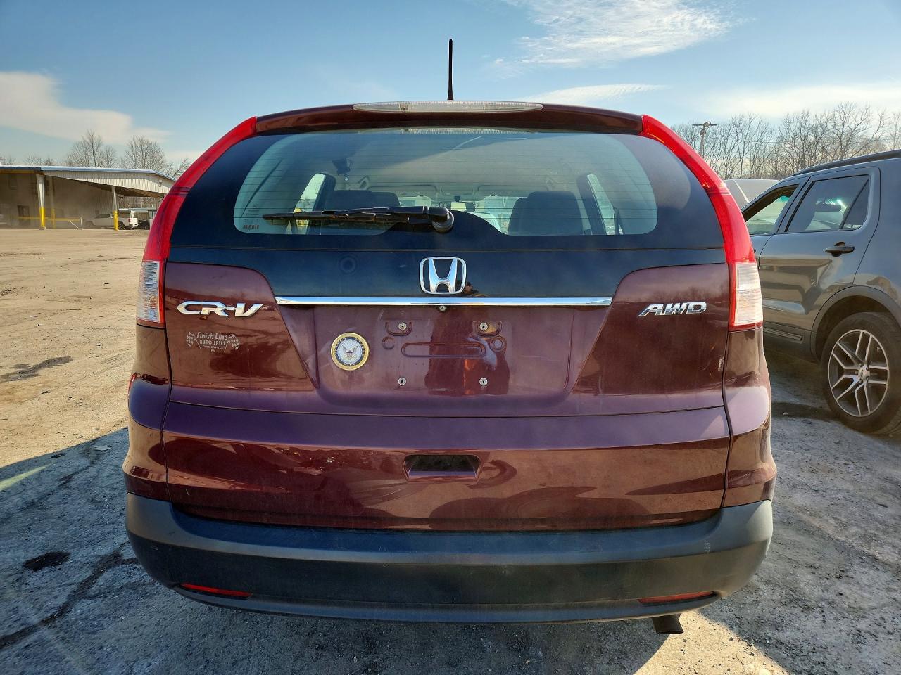 2013 Honda Cr-v Lx Burgundy vin: 5J6RM4H38DL058731