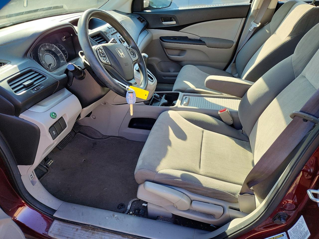 2013 Honda Cr-v Lx Burgundy vin: 5J6RM4H38DL058731