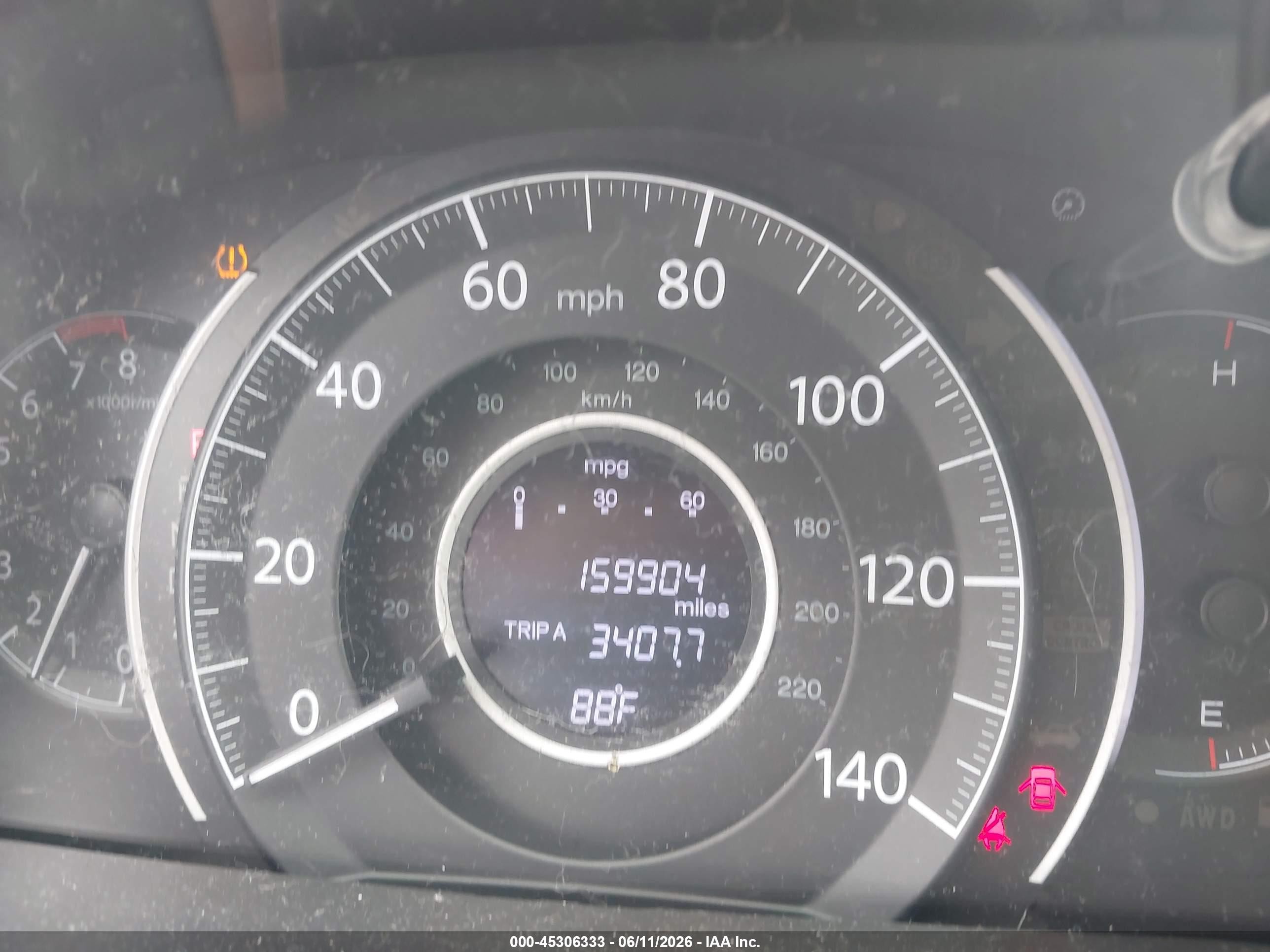 2013 Honda Cr-v Lx White vin: 5J6RM4H38DL058826
