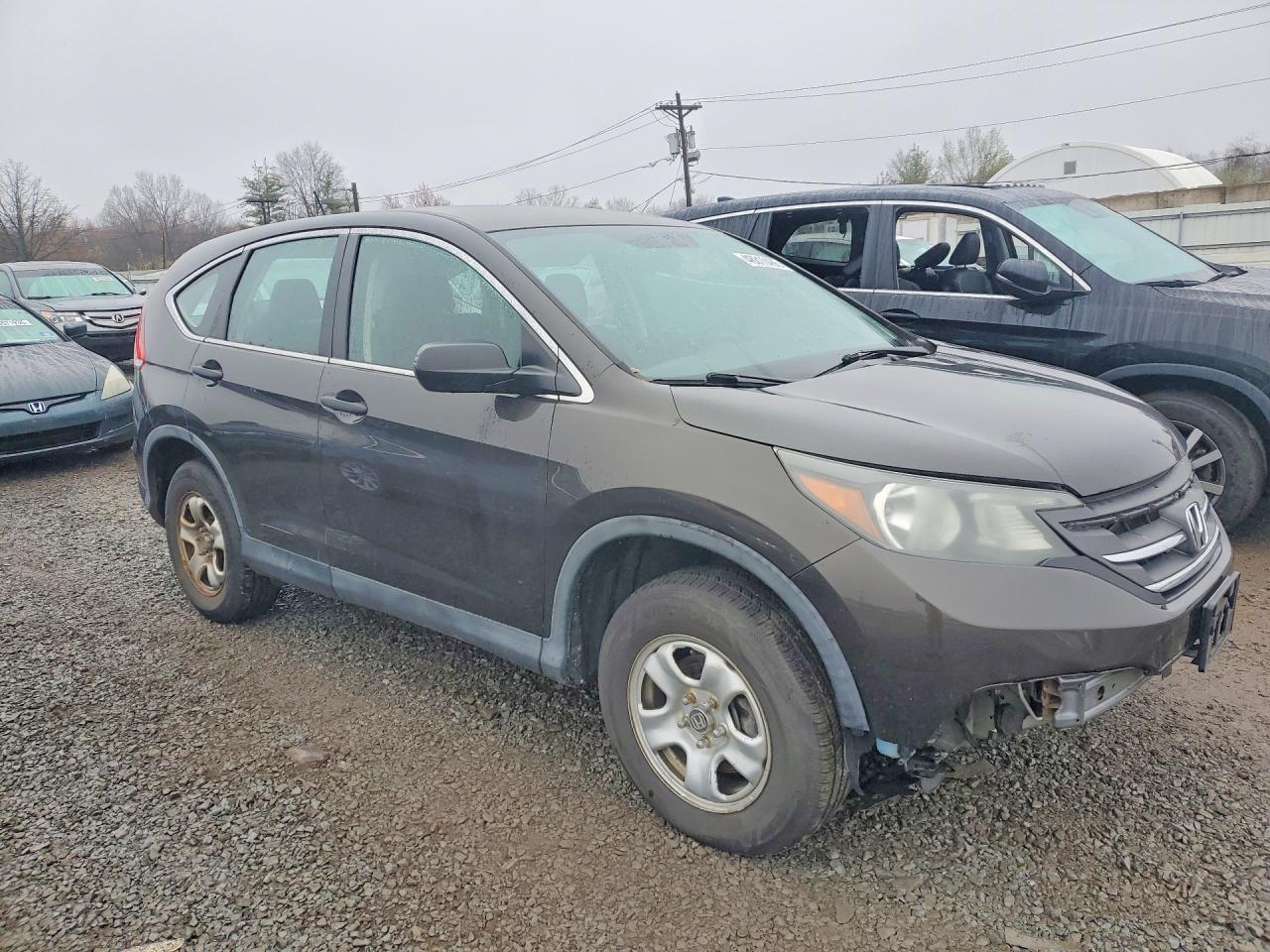 2013 Honda Cr-v Lx Brown vin: 5J6RM4H38DL063430