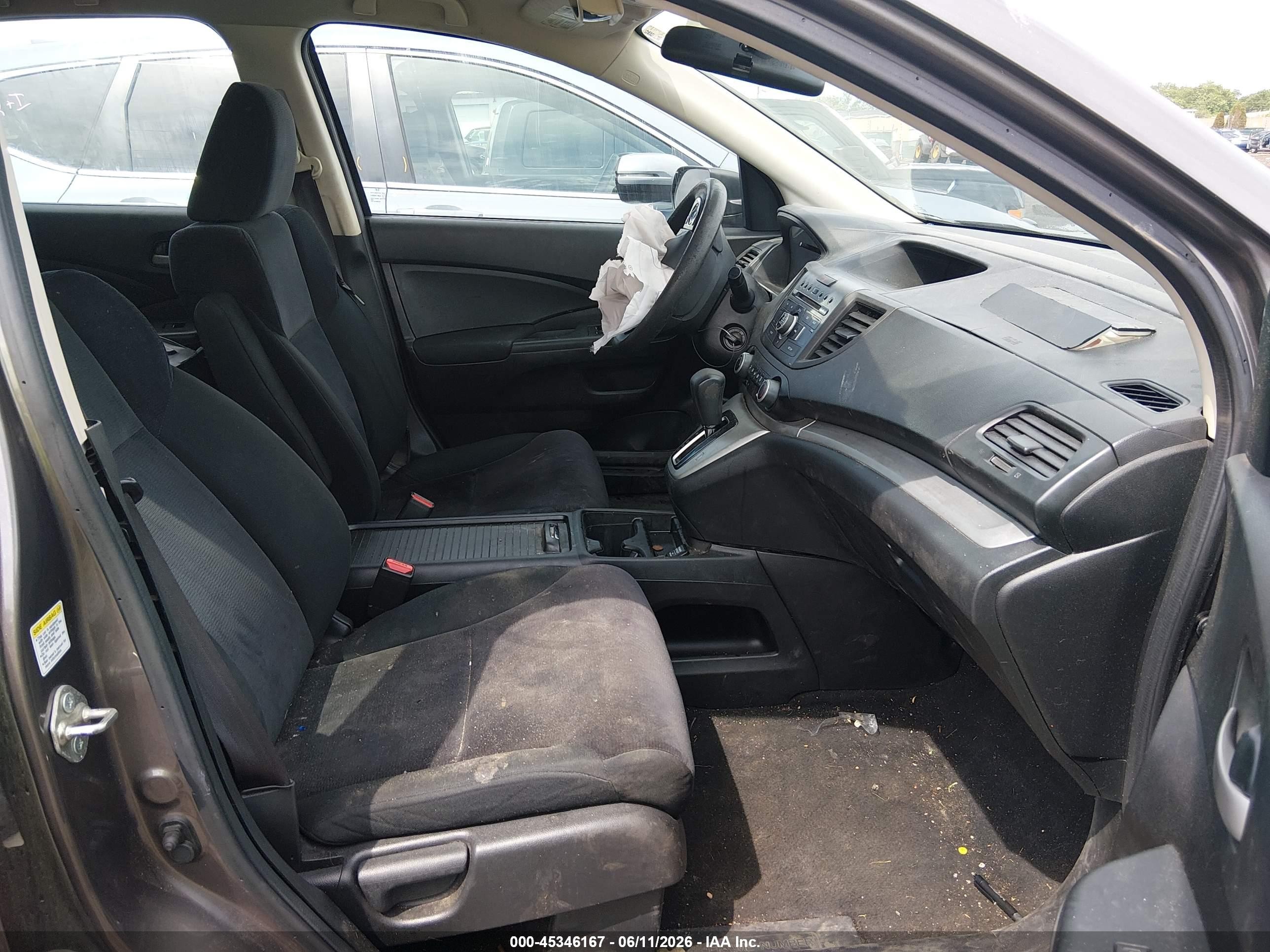 2013 Honda Cr-v Lx Gray vin: 5J6RM4H38DL075271