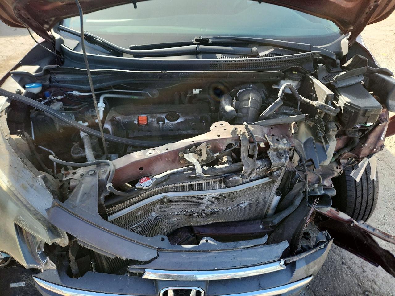 2013 Honda Cr-v Lx Burgundy vin: 5J6RM4H38DL084908