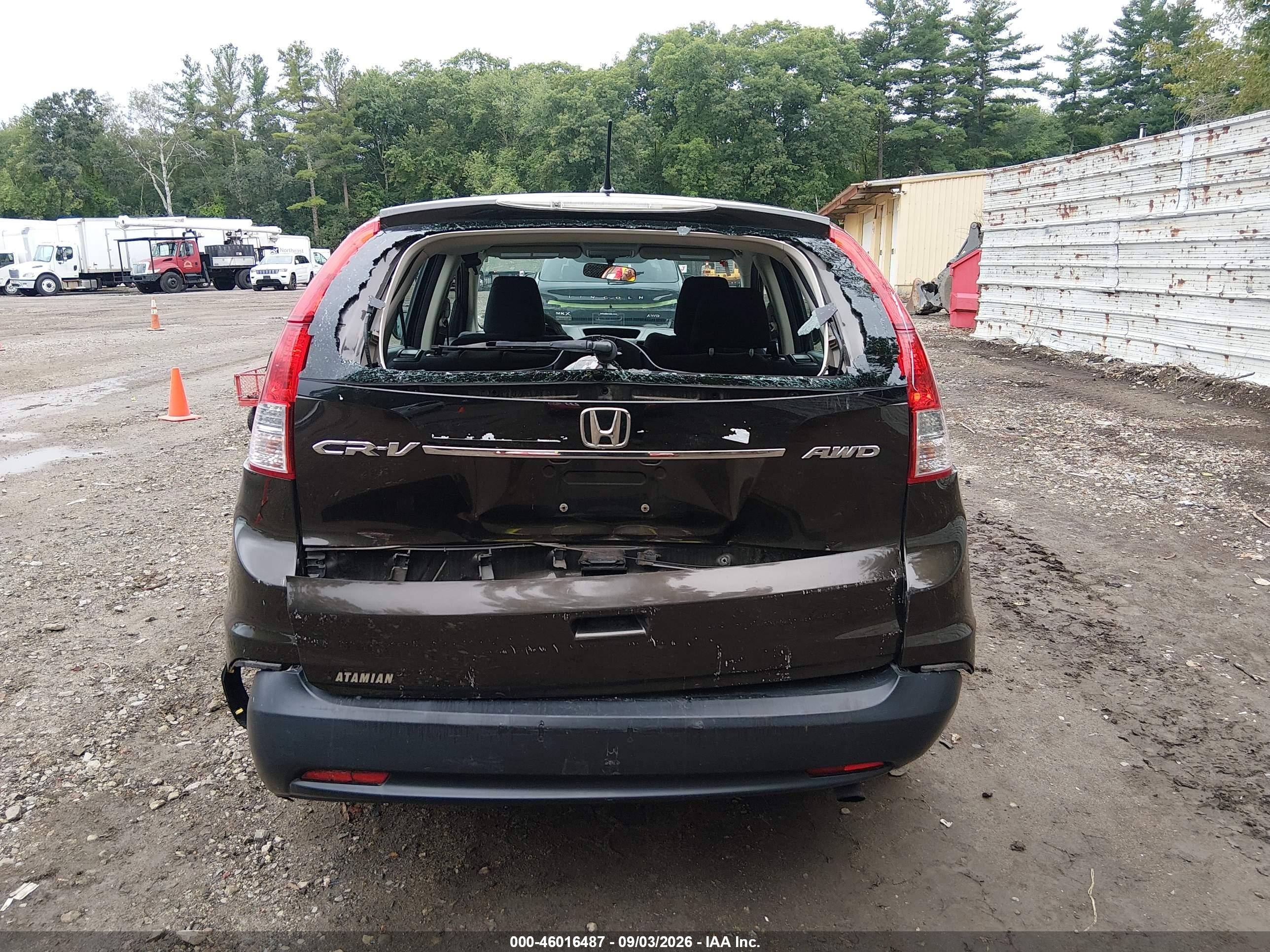 2013 Honda Cr-v Lx Brown vin: 5J6RM4H38DL088103