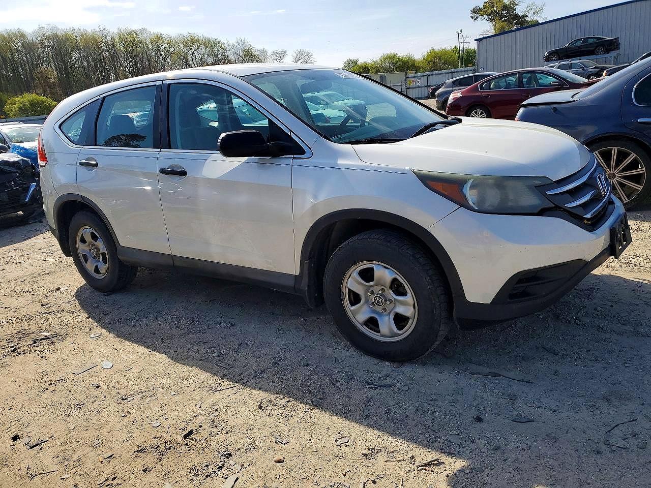 2014 Honda Cr-v Lx White vin: 5J6RM4H38EL036245