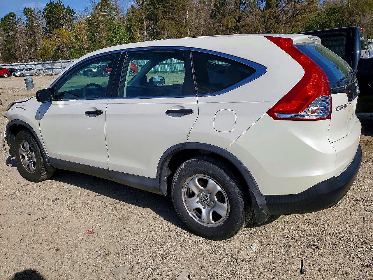 2014 Honda Cr-v Lx White vin: 5J6RM4H38EL036245