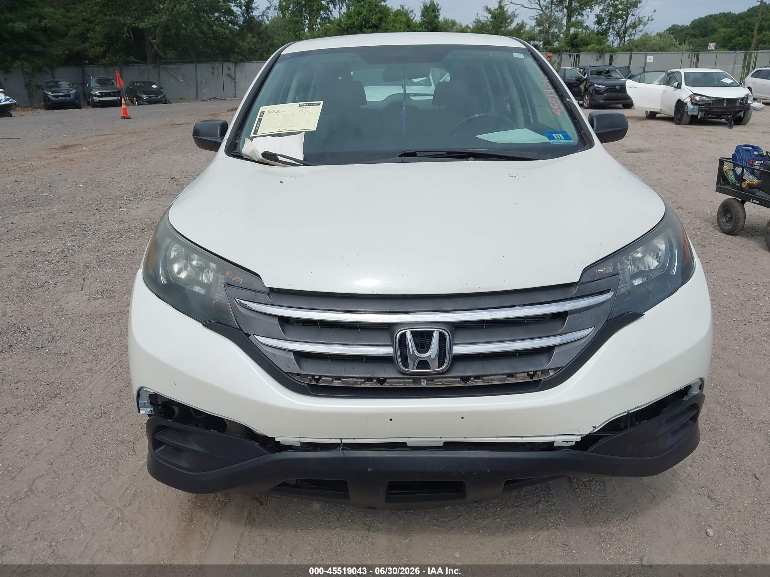 2014 Honda Cr-v Lx Белый vin: 5J6RM4H38EL083243