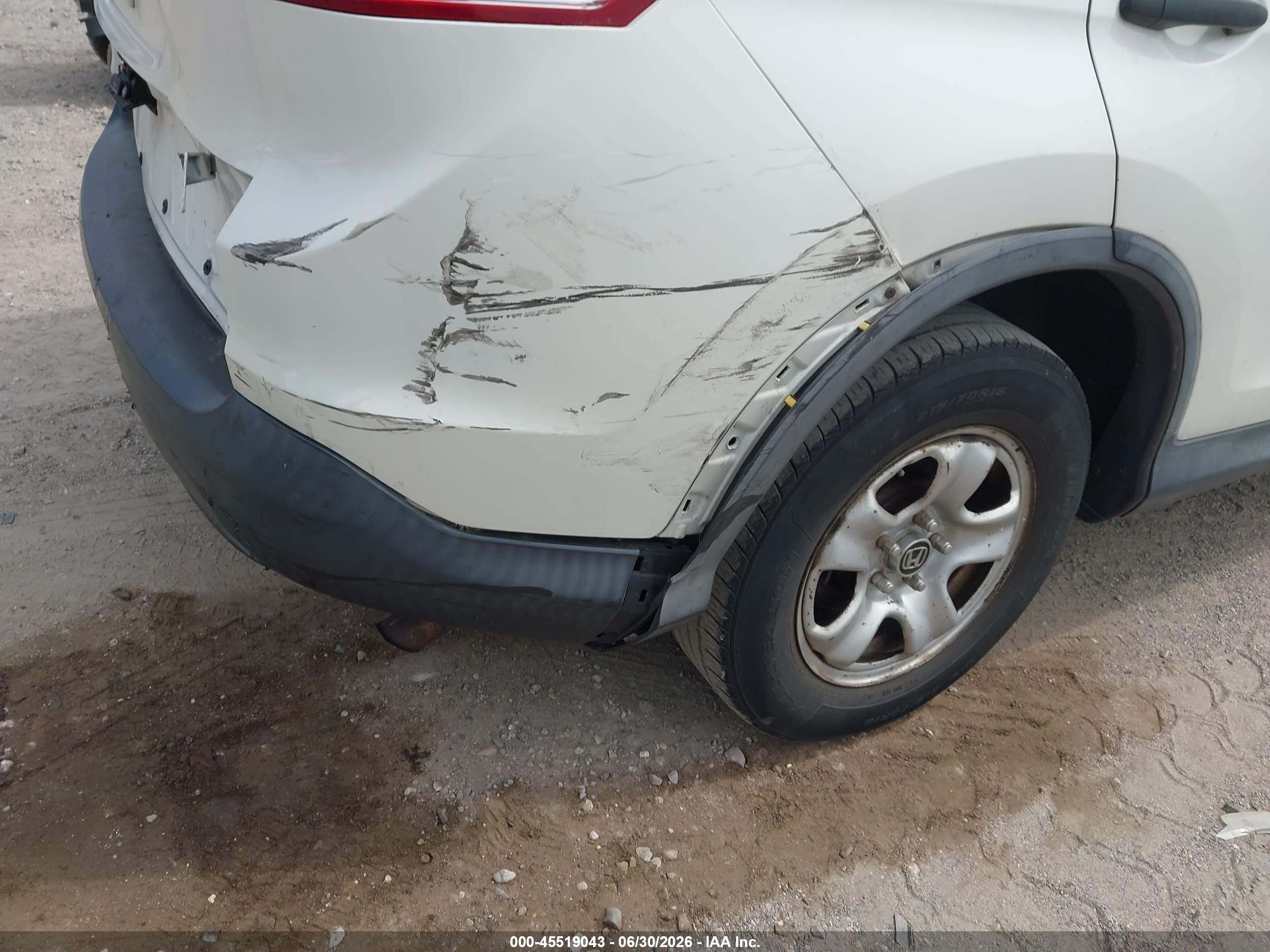 2014 Honda Cr-v Lx Белый vin: 5J6RM4H38EL083243