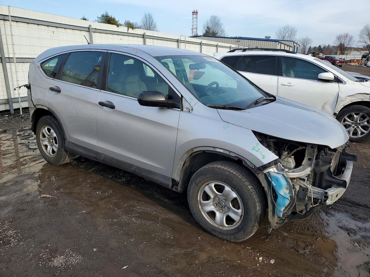 2014 Honda Cr-v Lx Silver vin: 5J6RM4H38EL102275