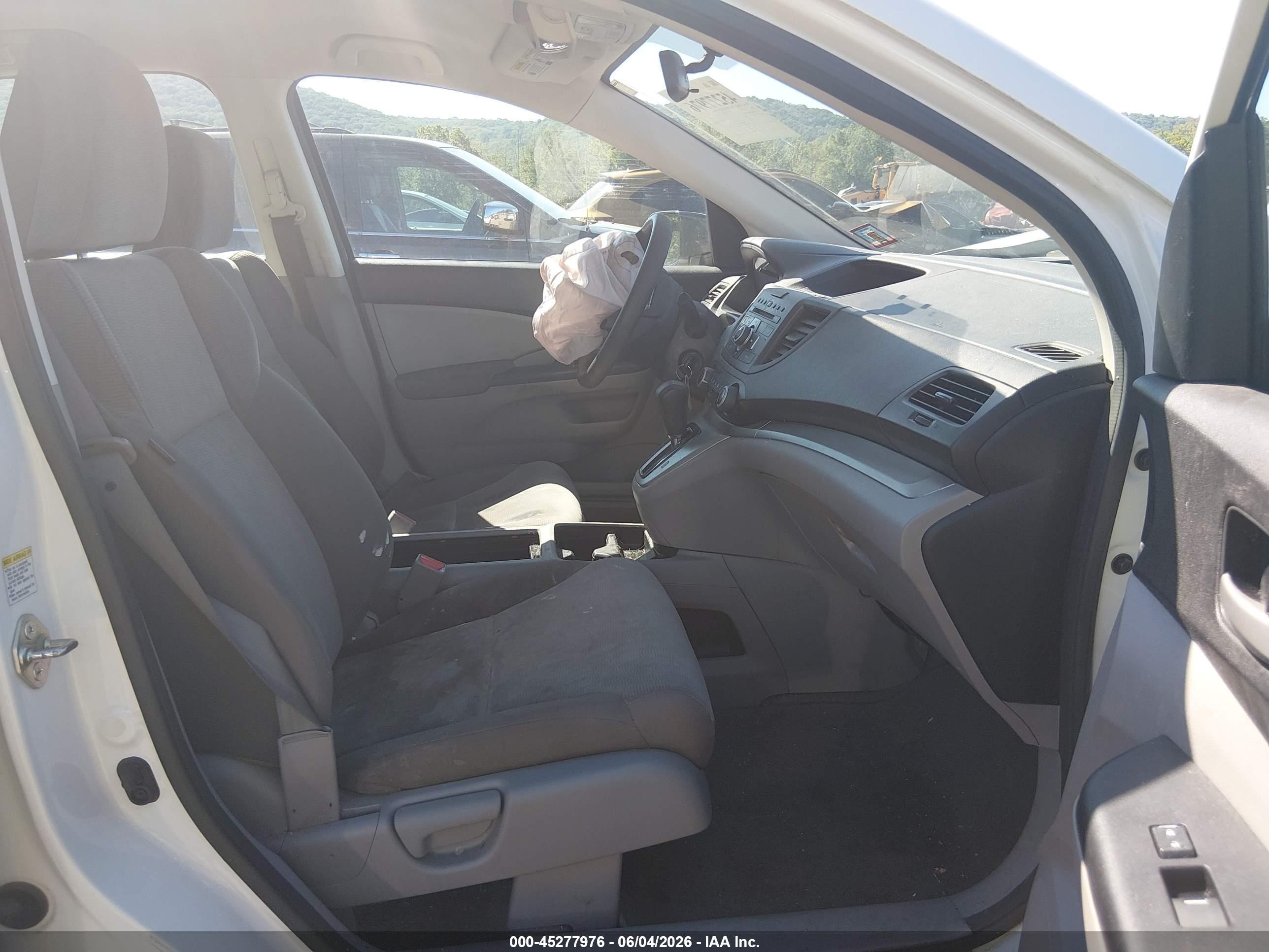2014 Honda Cr-v Lx White vin: 5J6RM4H38EL120310