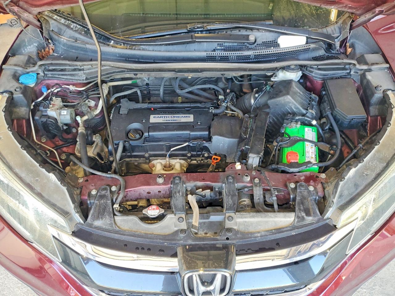 2015 Honda Cr-v Lx Maroon vin: 5J6RM4H38FL015316