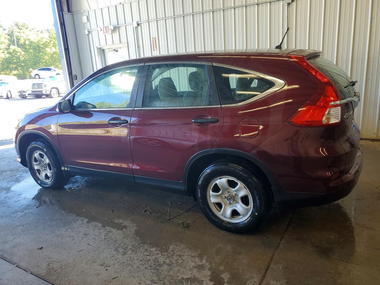2015 Honda Cr-v Lx Maroon vin: 5J6RM4H38FL015316