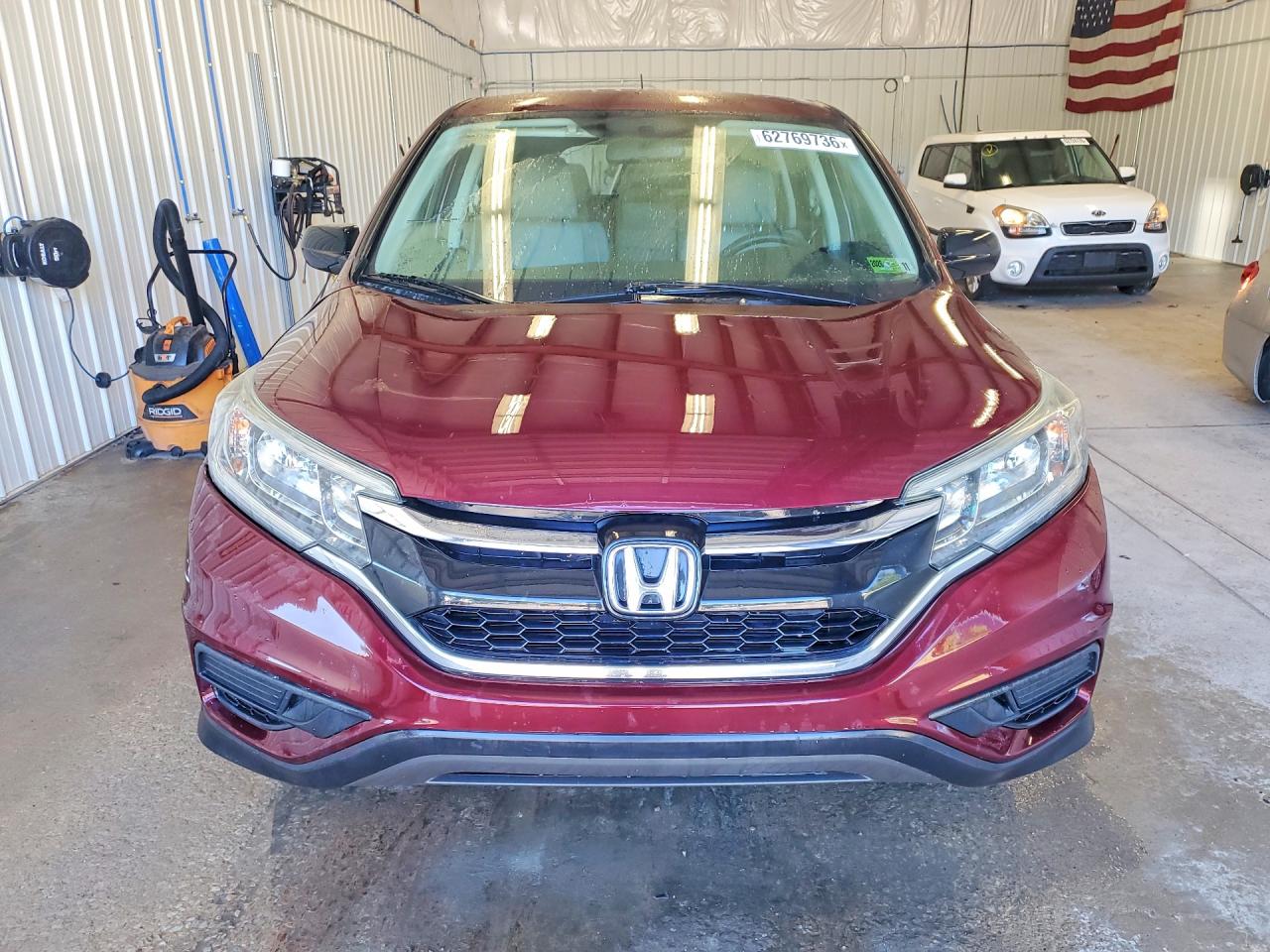 2015 Honda Cr-v Lx Maroon vin: 5J6RM4H38FL015316