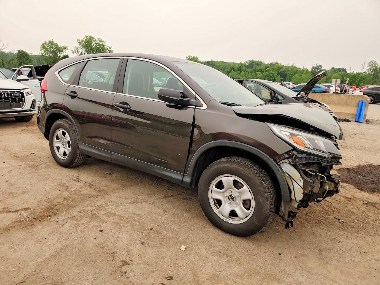 2015 Honda Cr-v Lx Brown vin: 5J6RM4H38FL026896