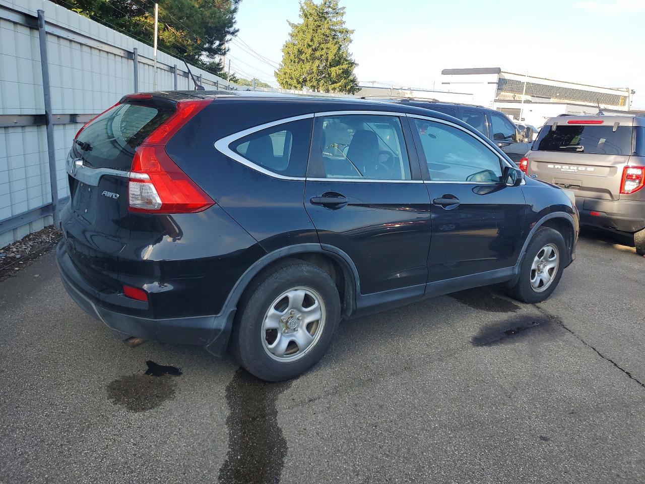 2015 Honda Cr-v Lx Black vin: 5J6RM4H38FL038580