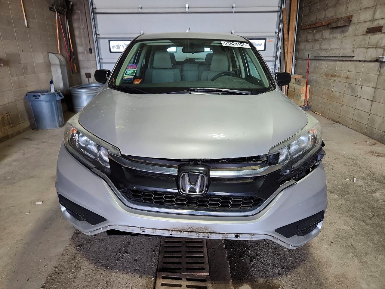 2015 Honda Cr-v Lx Silver vin: 5J6RM4H38FL046162