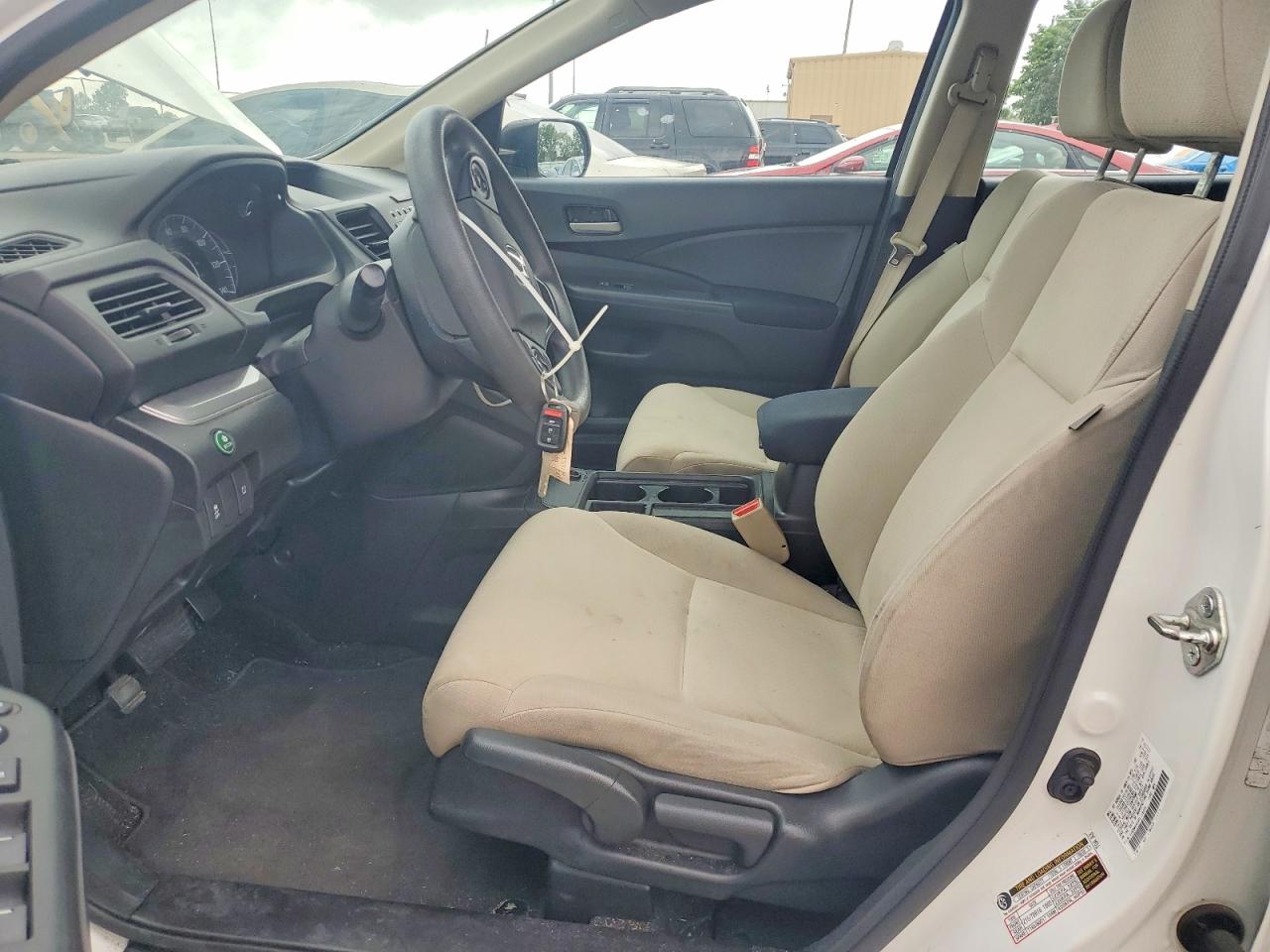 2015 Honda Cr-v Lx White vin: 5J6RM4H38FL119000
