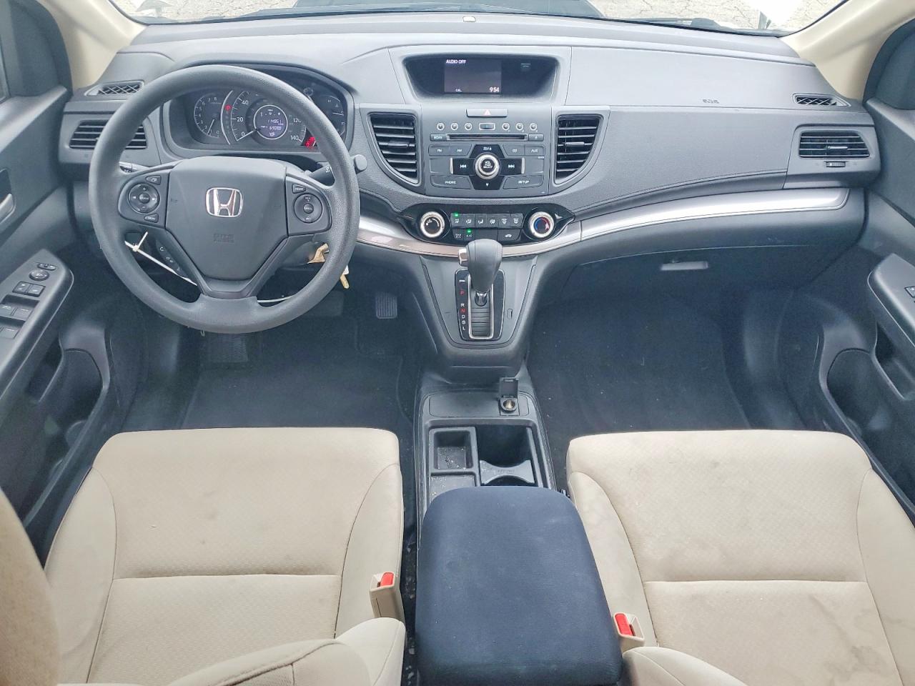 2015 Honda Cr-v Lx White vin: 5J6RM4H38FL119000