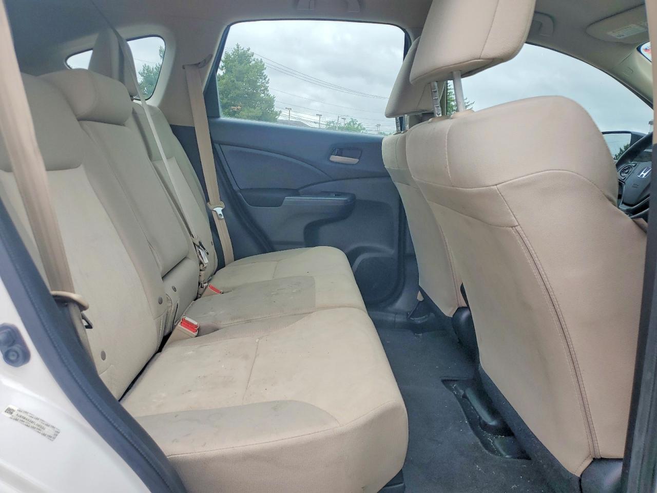 2015 Honda Cr-v Lx White vin: 5J6RM4H38FL119000
