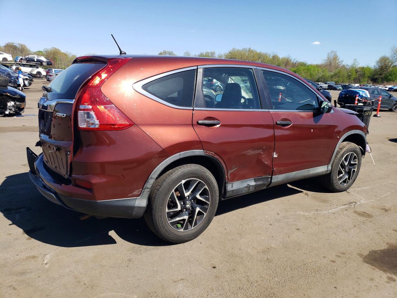 2015 Honda Cr-v Lx Оранжевый vin: 5J6RM4H38FL121202
