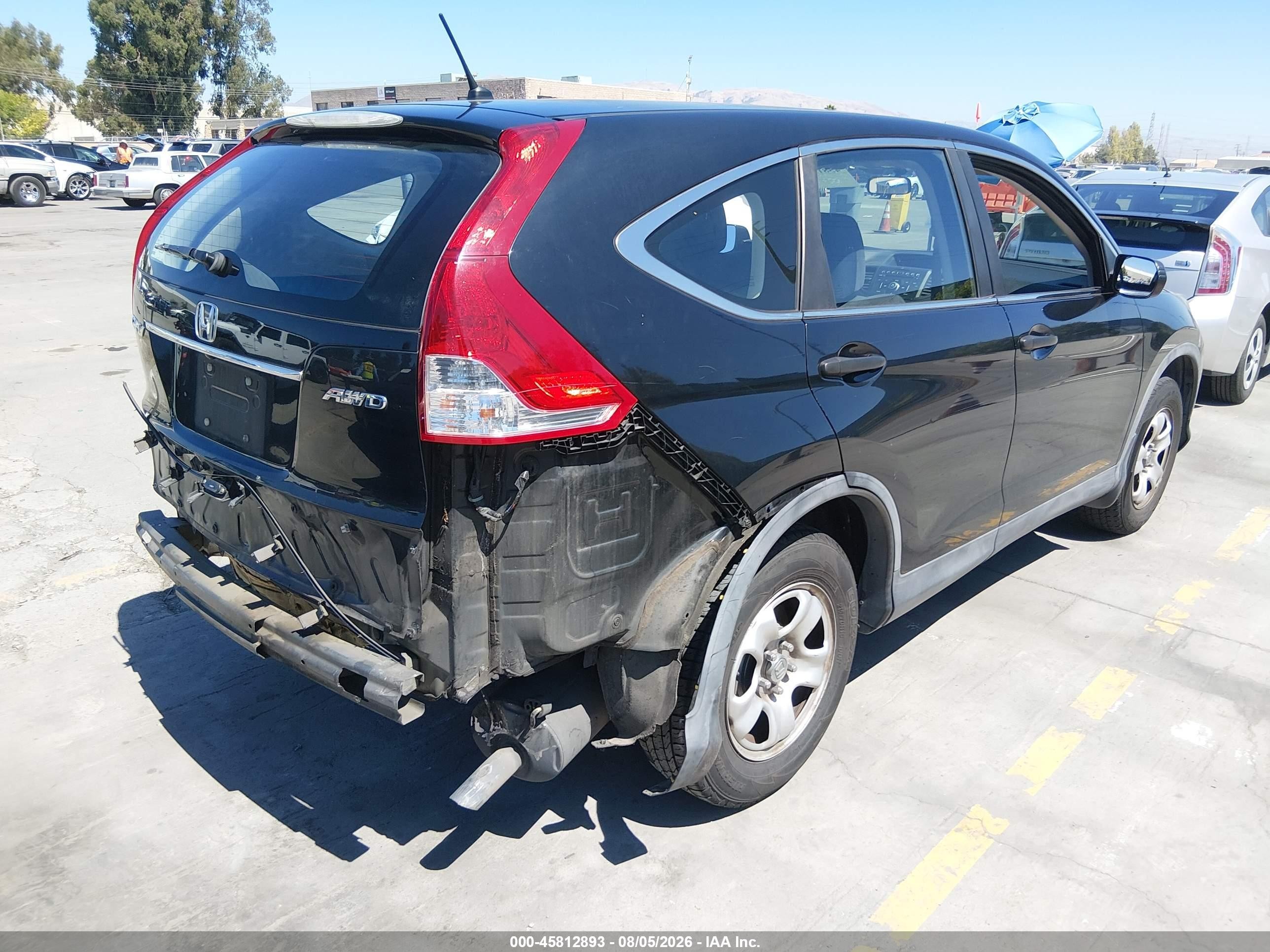 2012 Honda Cr-v Lx Черный vin: 5J6RM4H39CL035182