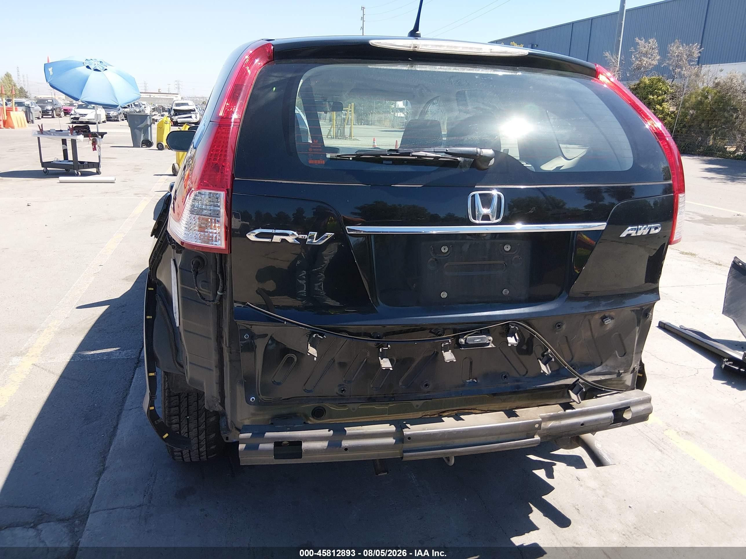2012 Honda Cr-v Lx Черный vin: 5J6RM4H39CL035182
