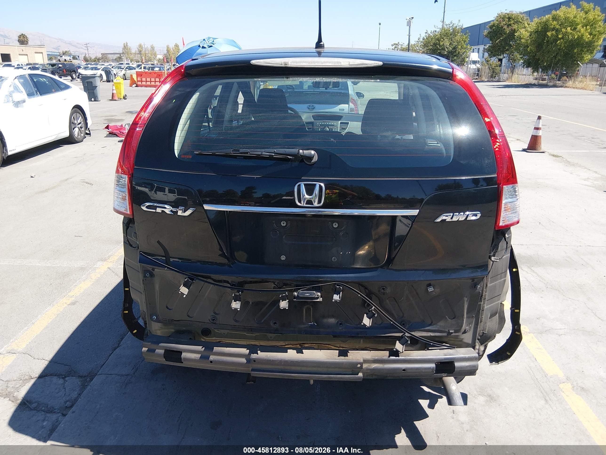 2012 Honda Cr-v Lx Черный vin: 5J6RM4H39CL035182