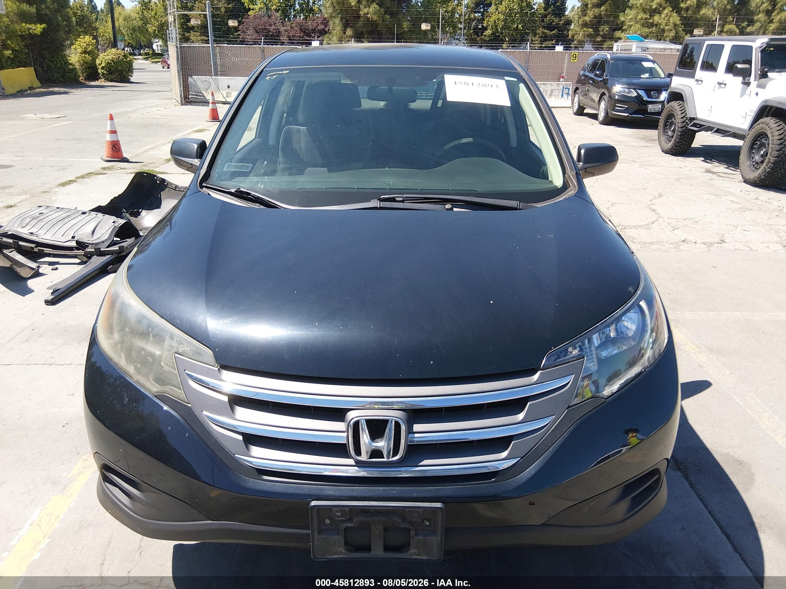 2012 Honda Cr-v Lx Черный vin: 5J6RM4H39CL035182