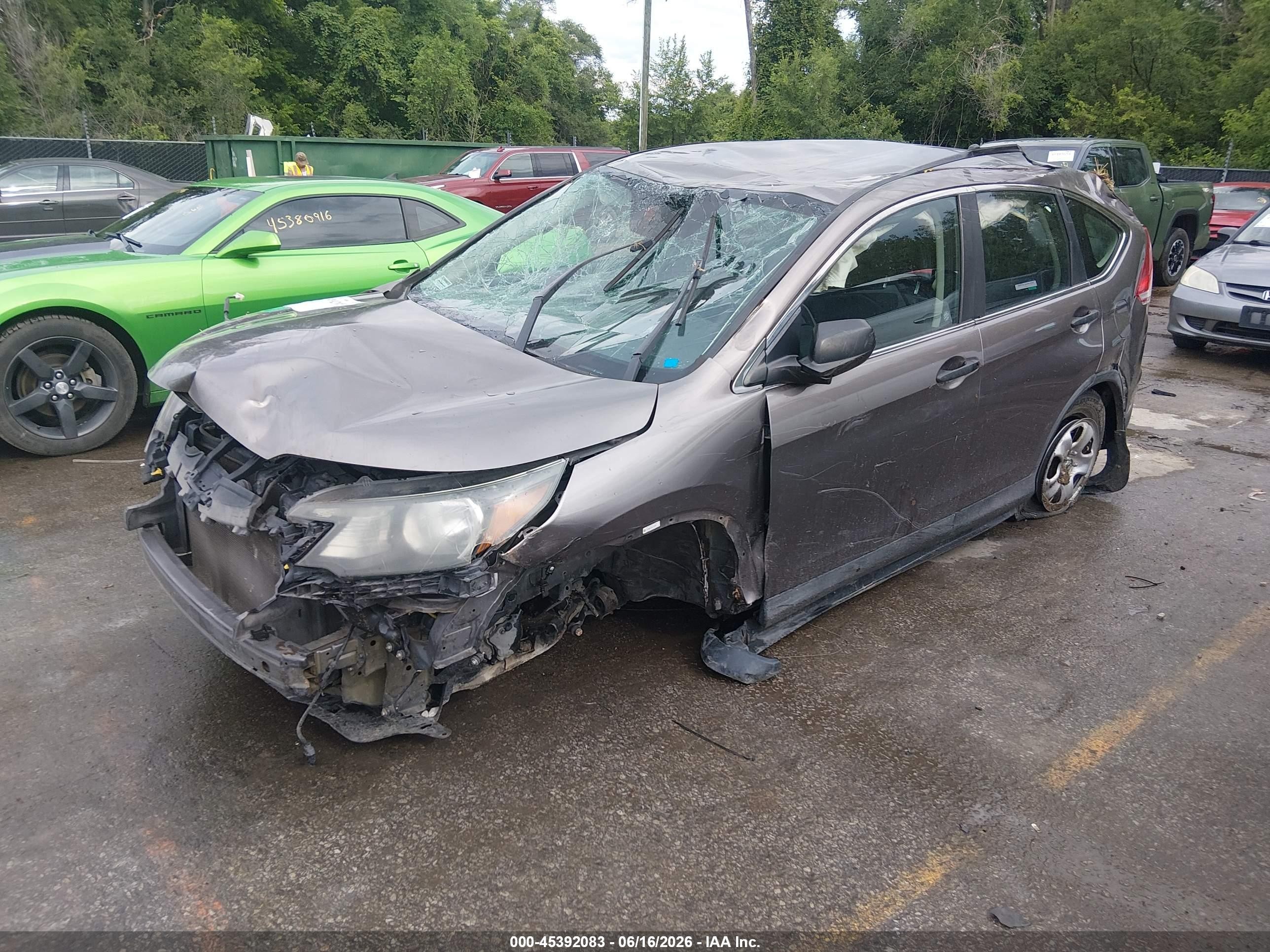 2012 Honda Cr-v Lx Коричневый vin: 5J6RM4H39CL064651