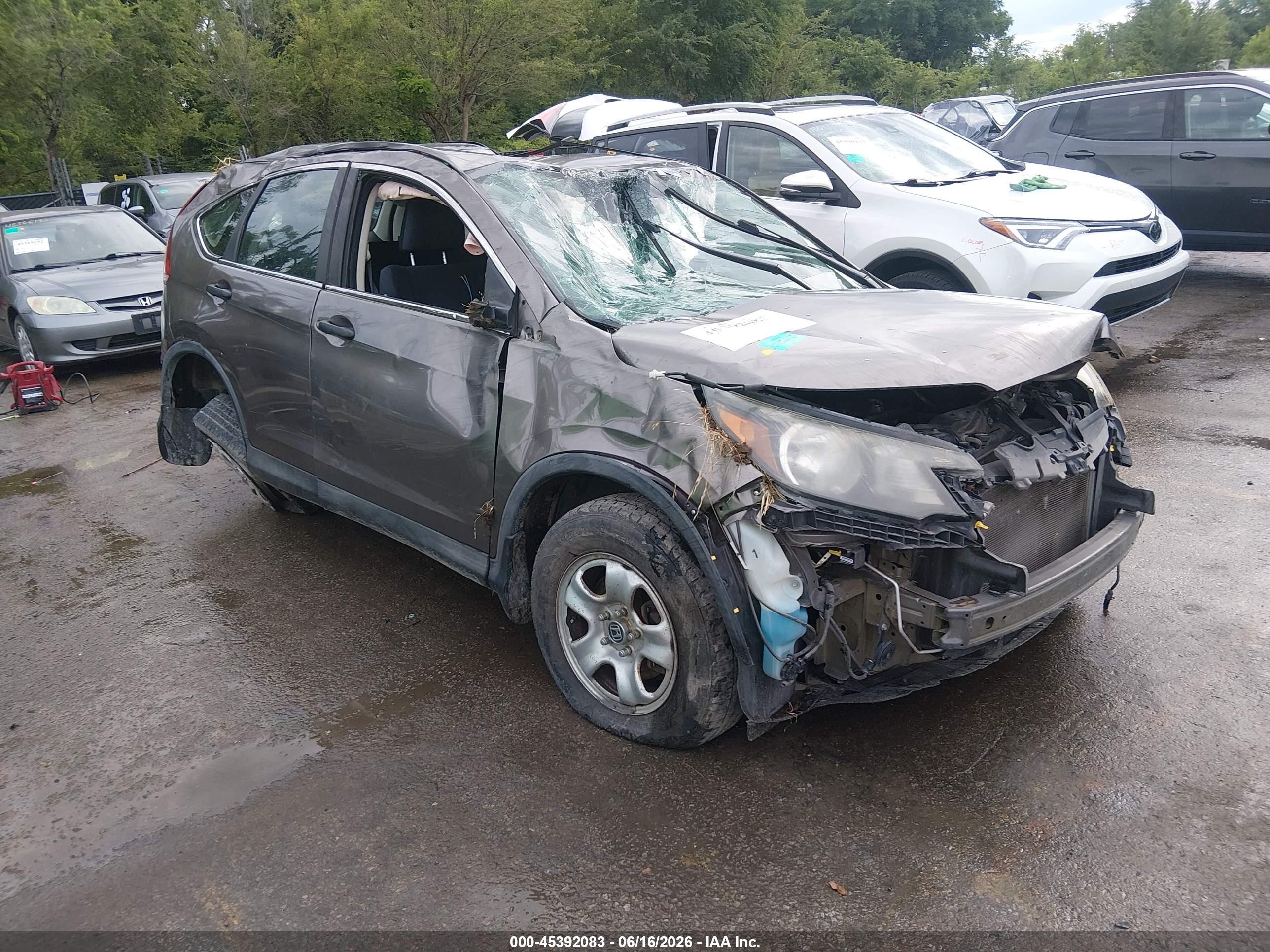2012 Honda Cr-v Lx Brown vin: 5J6RM4H39CL064651