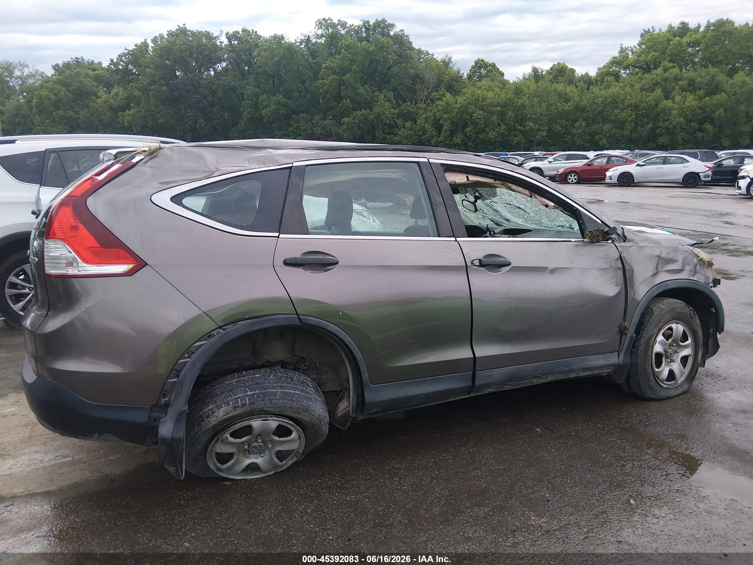 2012 Honda Cr-v Lx Коричневый vin: 5J6RM4H39CL064651