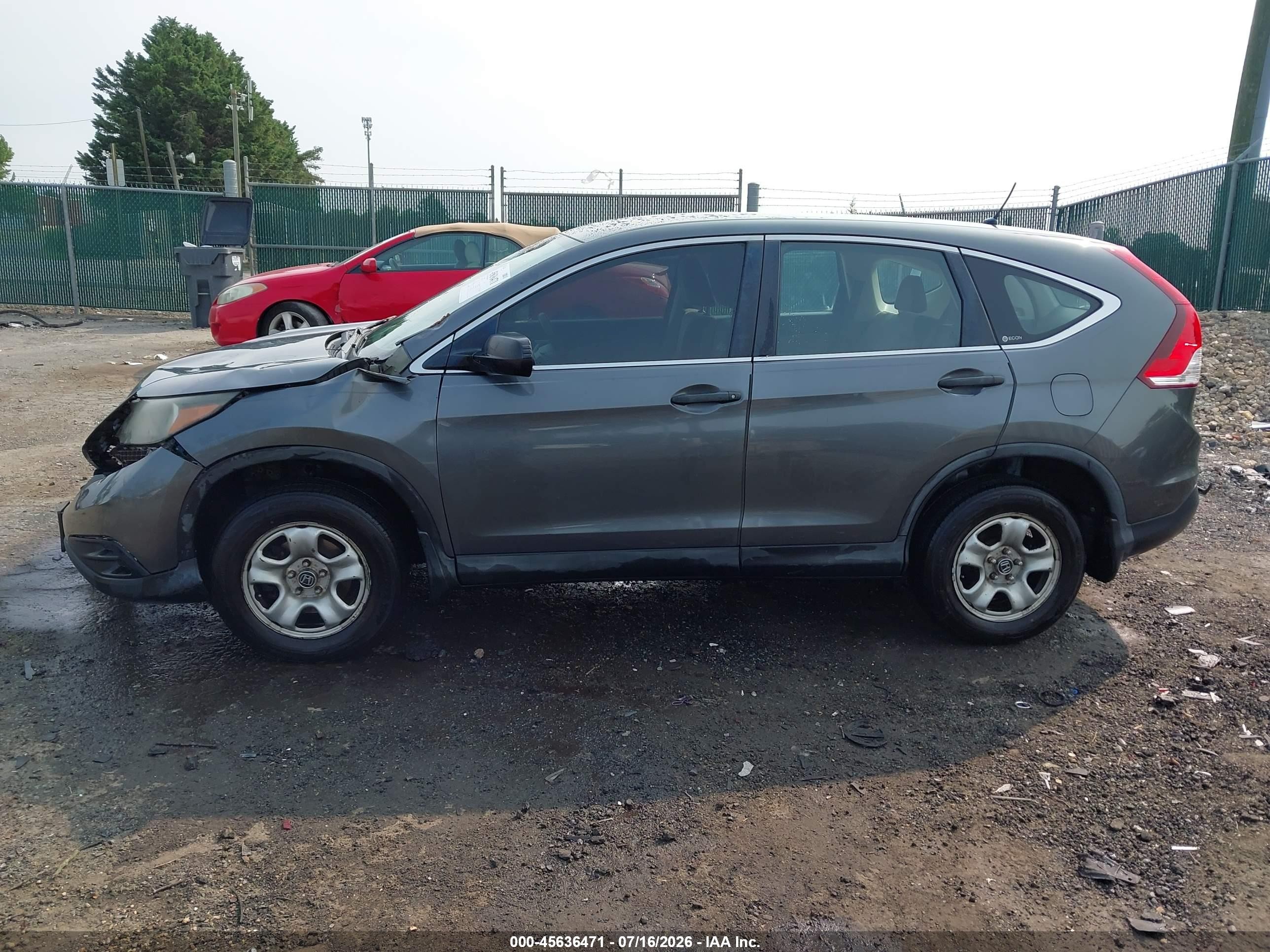 2012 Honda Cr-v Lx Серый vin: 5J6RM4H39CL076248