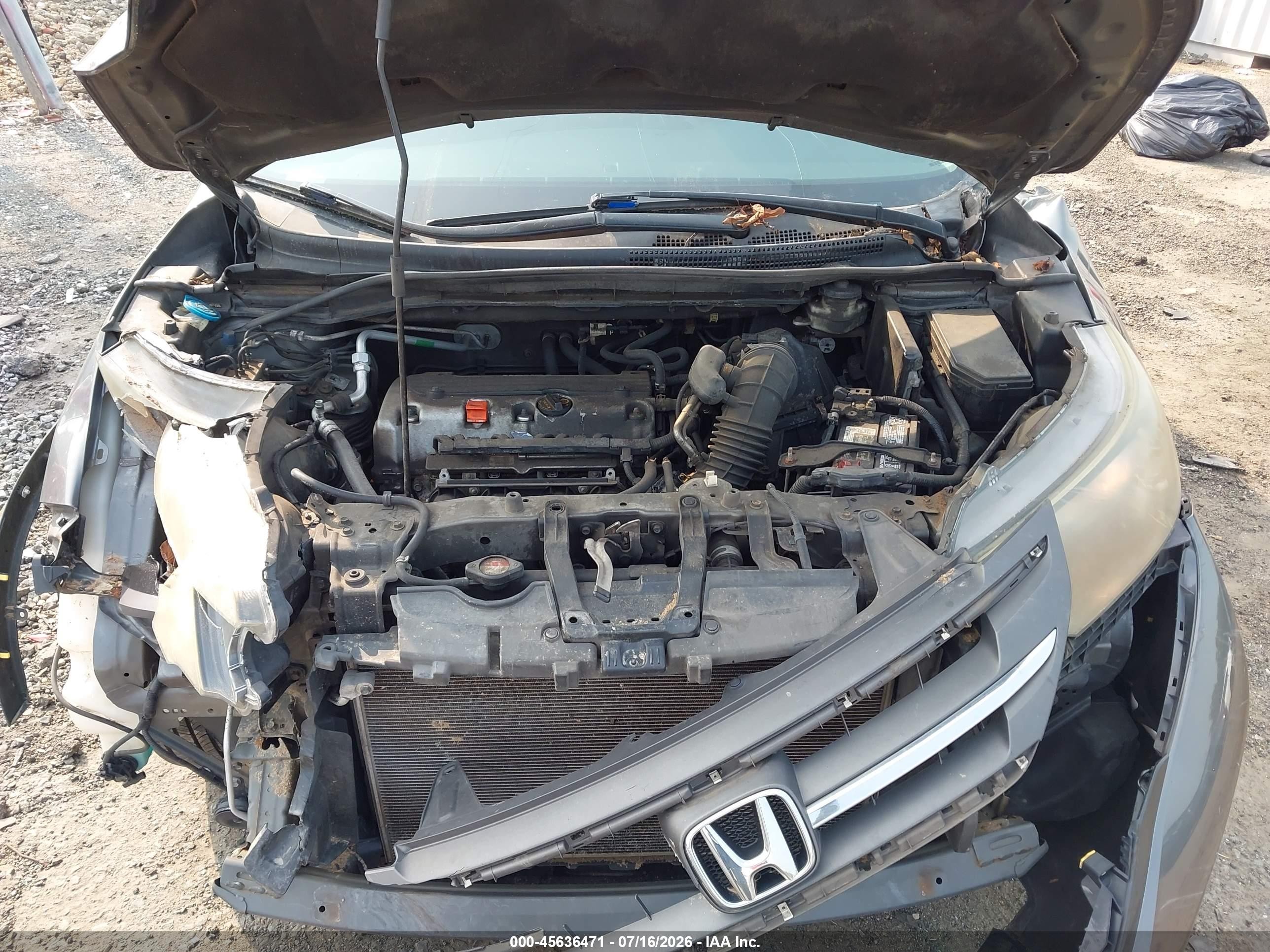 2012 Honda Cr-v Lx Серый vin: 5J6RM4H39CL076248