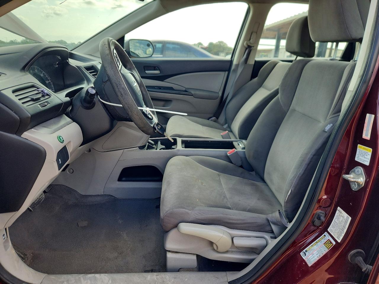 2012 Honda Cr-v Lx Burgundy vin: 5J6RM4H39CL079117