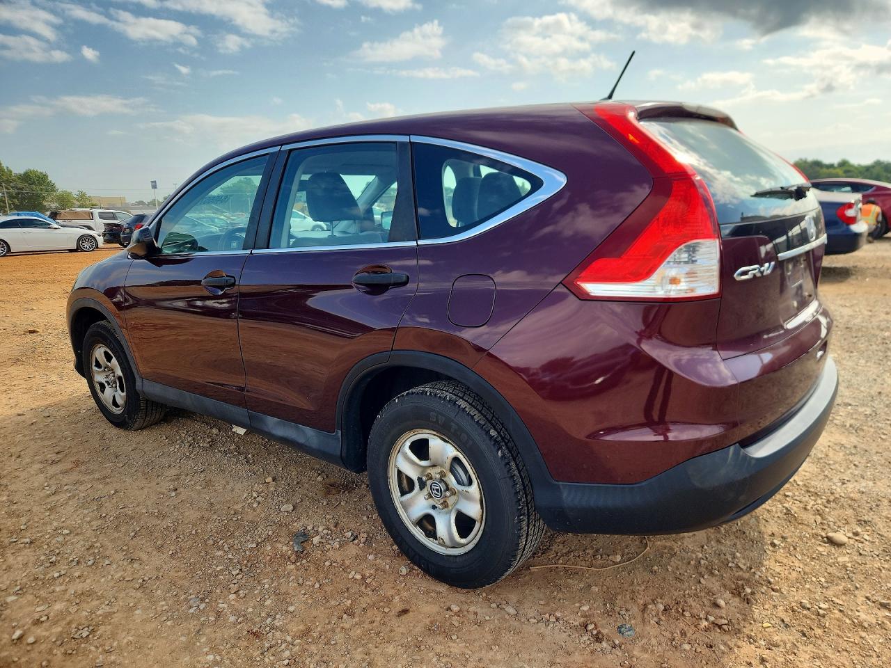 2012 Honda Cr-v Lx Burgundy vin: 5J6RM4H39CL079117