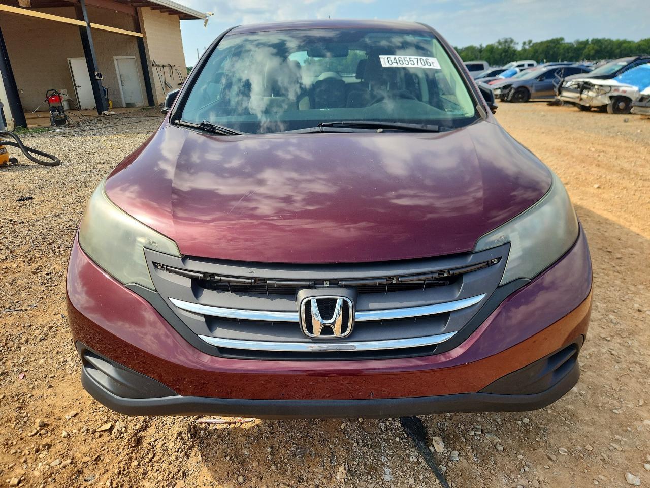 2012 Honda Cr-v Lx Burgundy vin: 5J6RM4H39CL079117