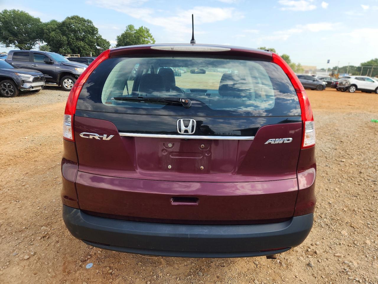 2012 Honda Cr-v Lx Burgundy vin: 5J6RM4H39CL079117