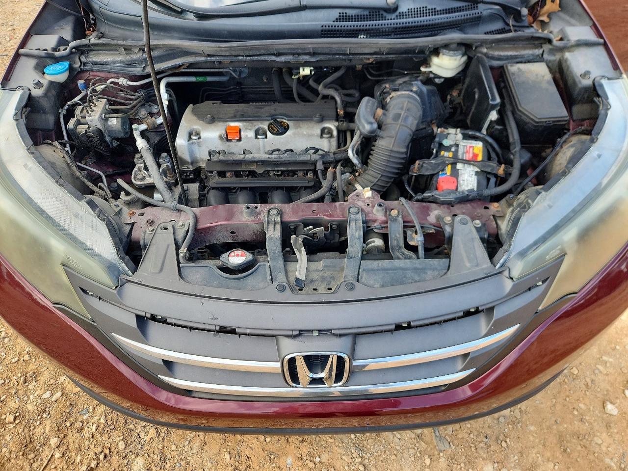 2012 Honda Cr-v Lx Burgundy vin: 5J6RM4H39CL079117