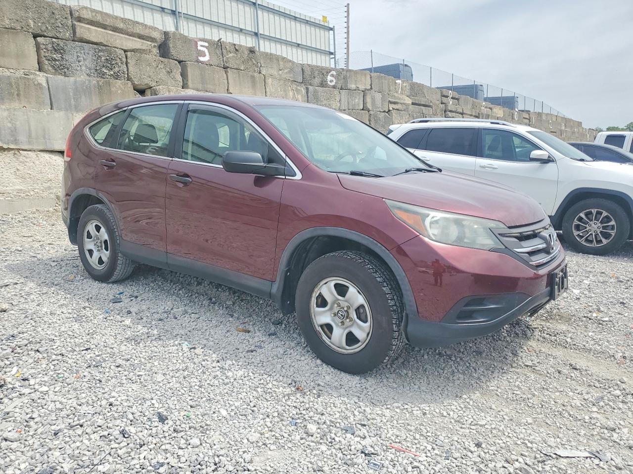 2013 Honda Cr-v Lx Maroon vin: 5J6RM4H39DL020294