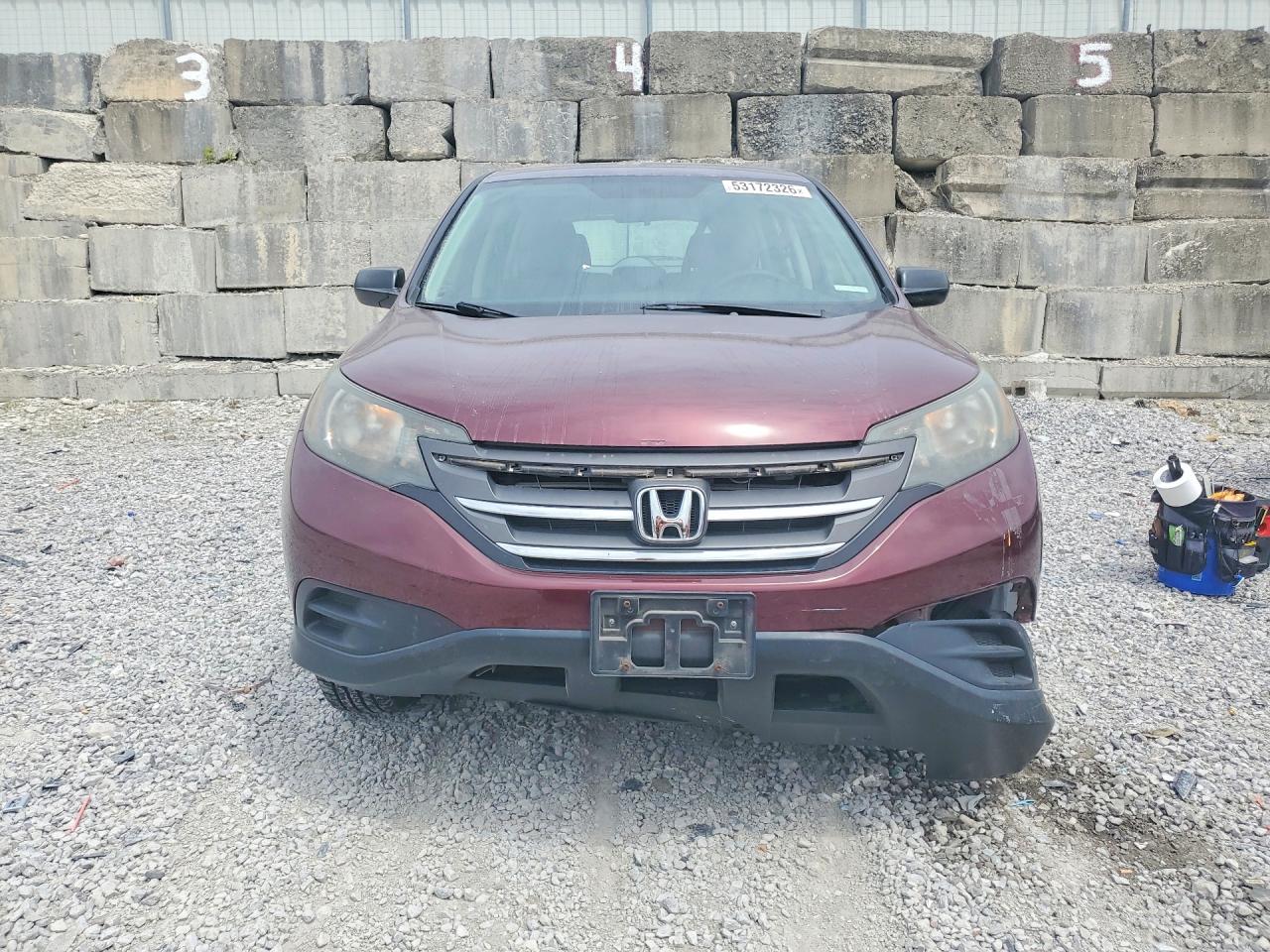 2013 Honda Cr-v Lx Maroon vin: 5J6RM4H39DL020294