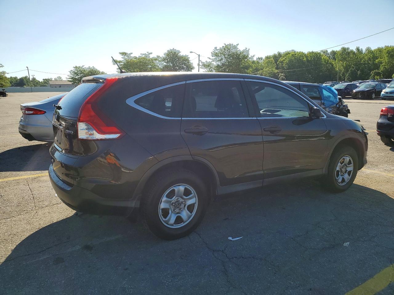 2013 Honda Cr-v Lx Brown vin: 5J6RM4H39DL066868