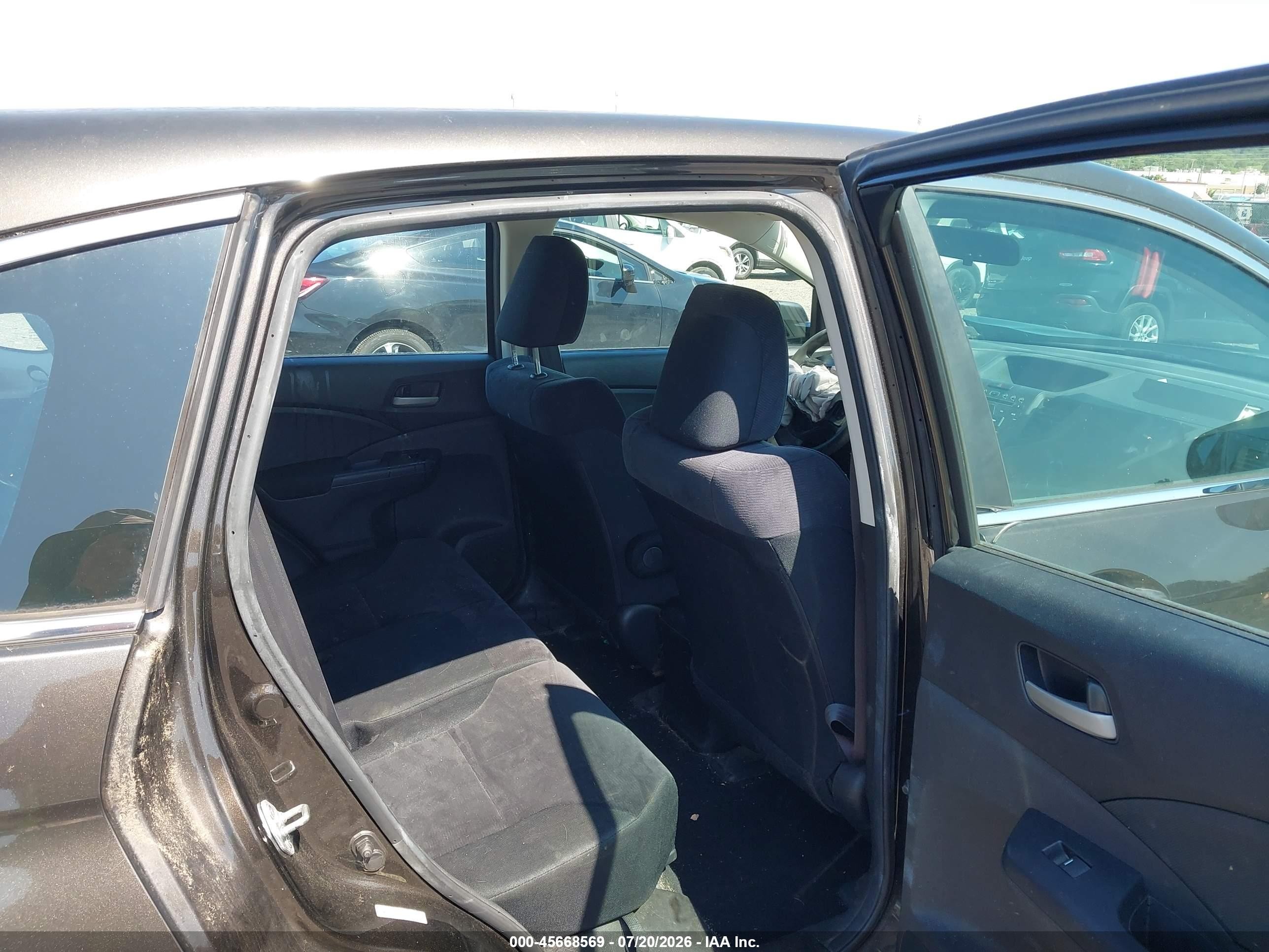 2013 Honda Cr-v Lx Gray vin: 5J6RM4H39DL077837