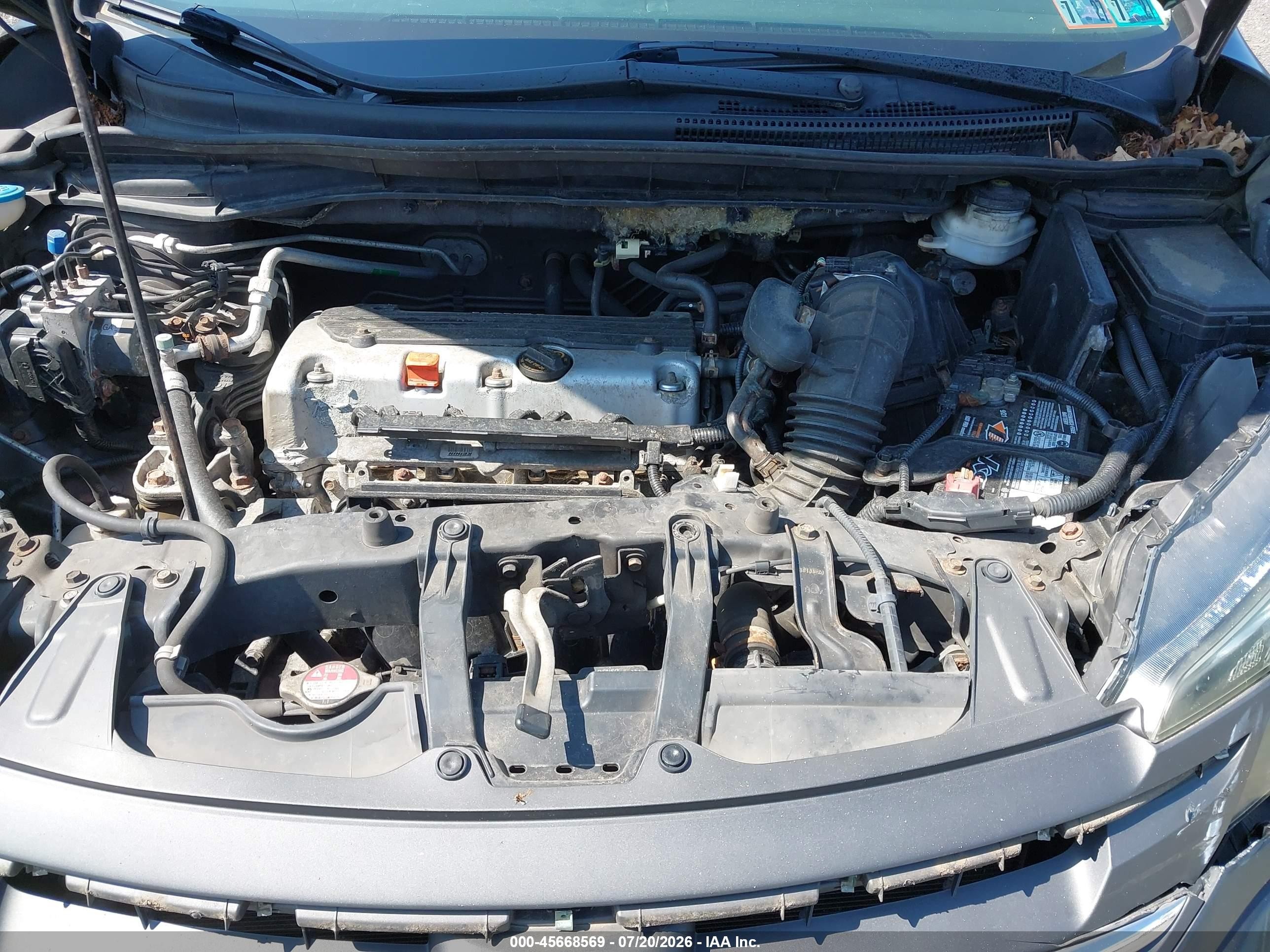 2013 Honda Cr-v Lx Gray vin: 5J6RM4H39DL077837